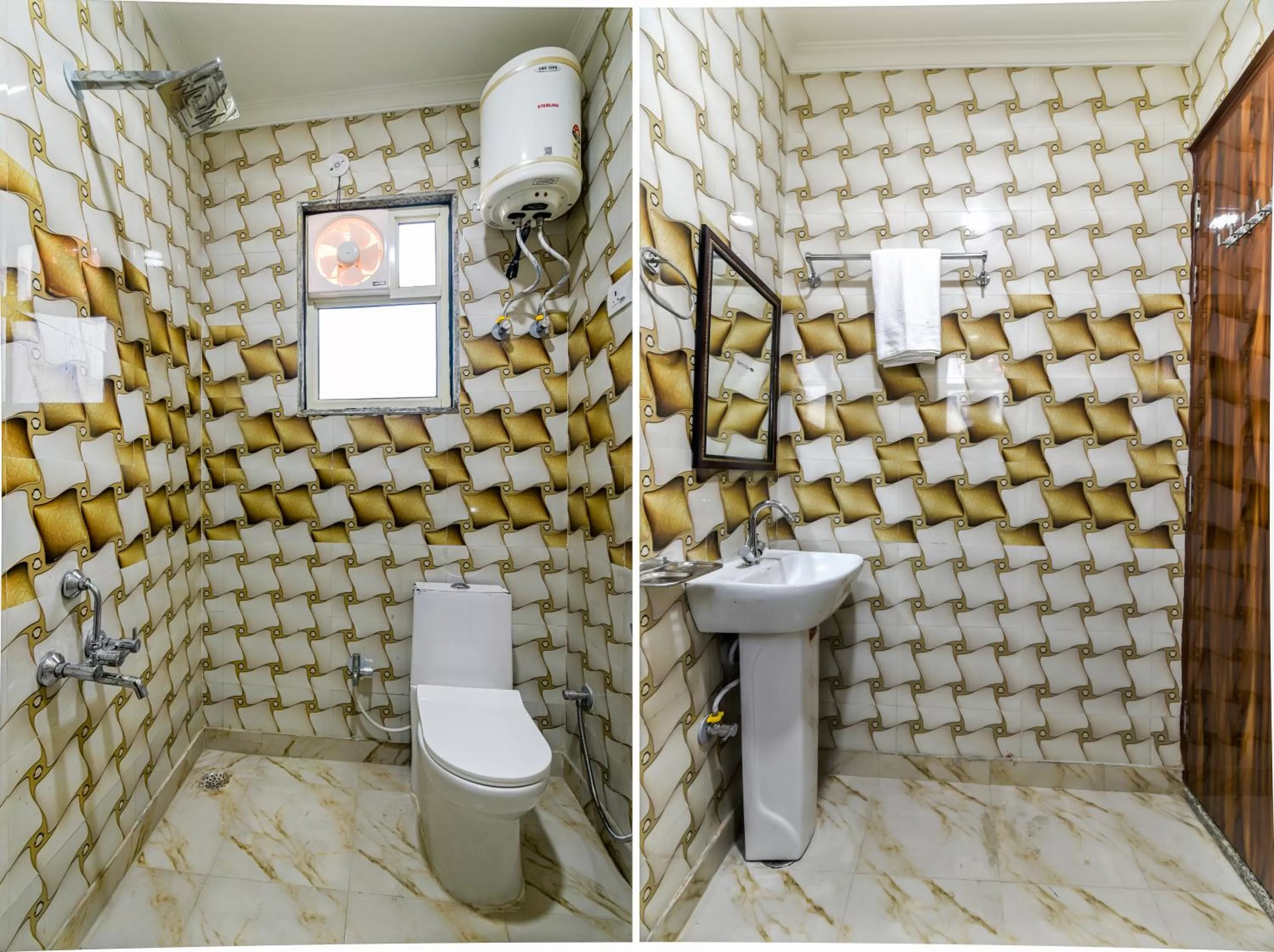 Bathroom in Hotel Urban Tree At Delhi Airport