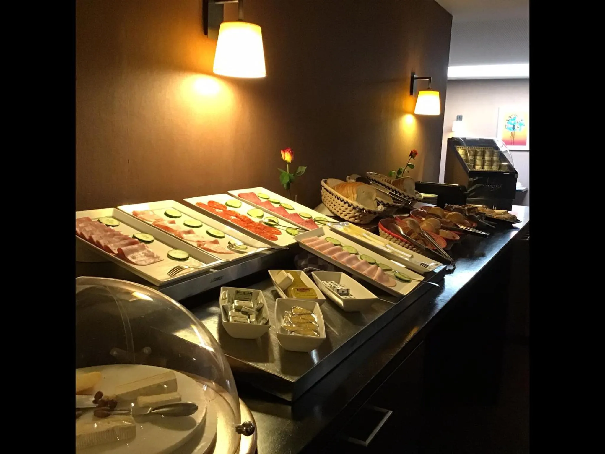 Buffet breakfast in New Hotel Charlemagne