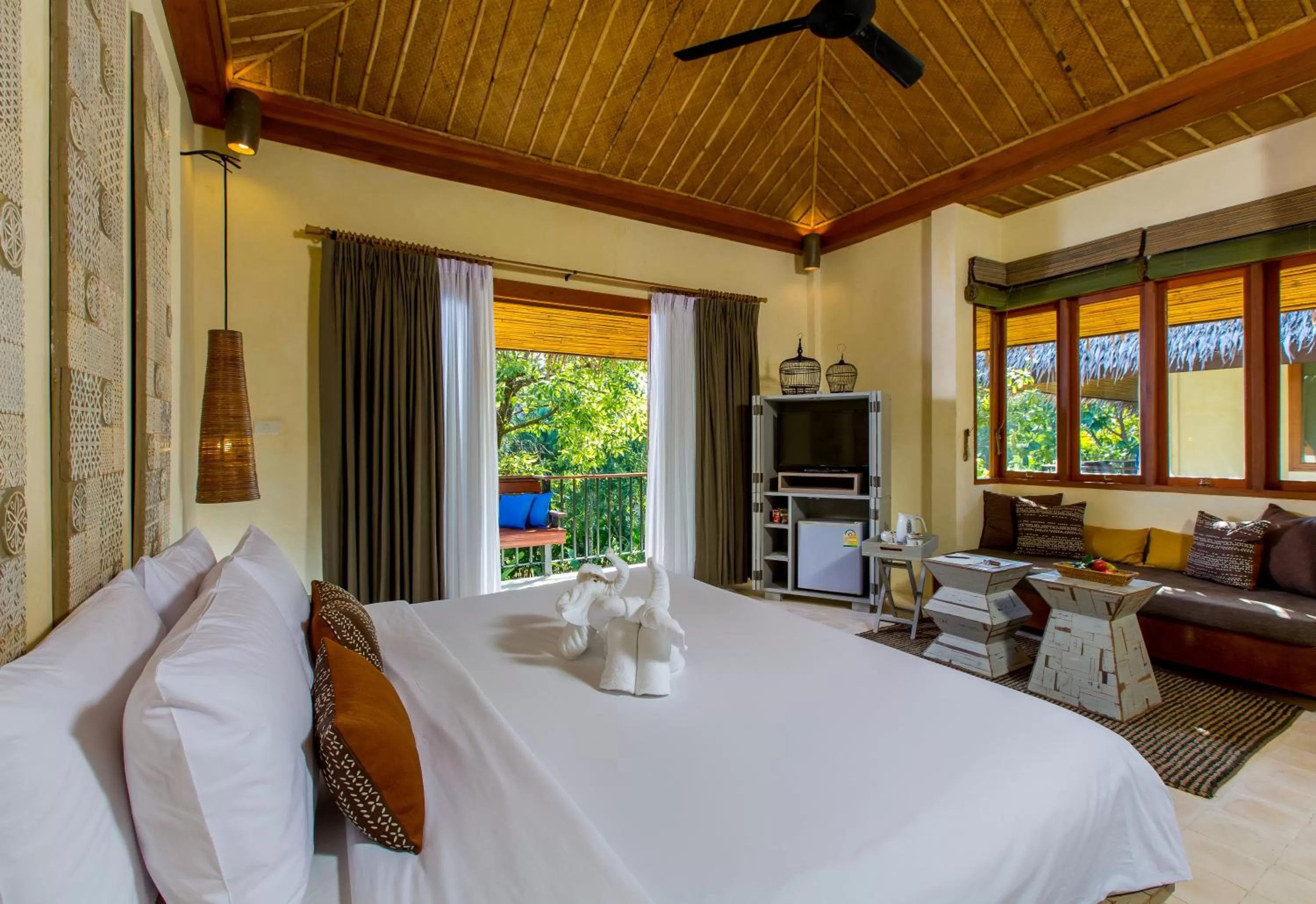 Balcony/Terrace, Bed in Bangsak Village - Adults Only - SHA Extra Plus