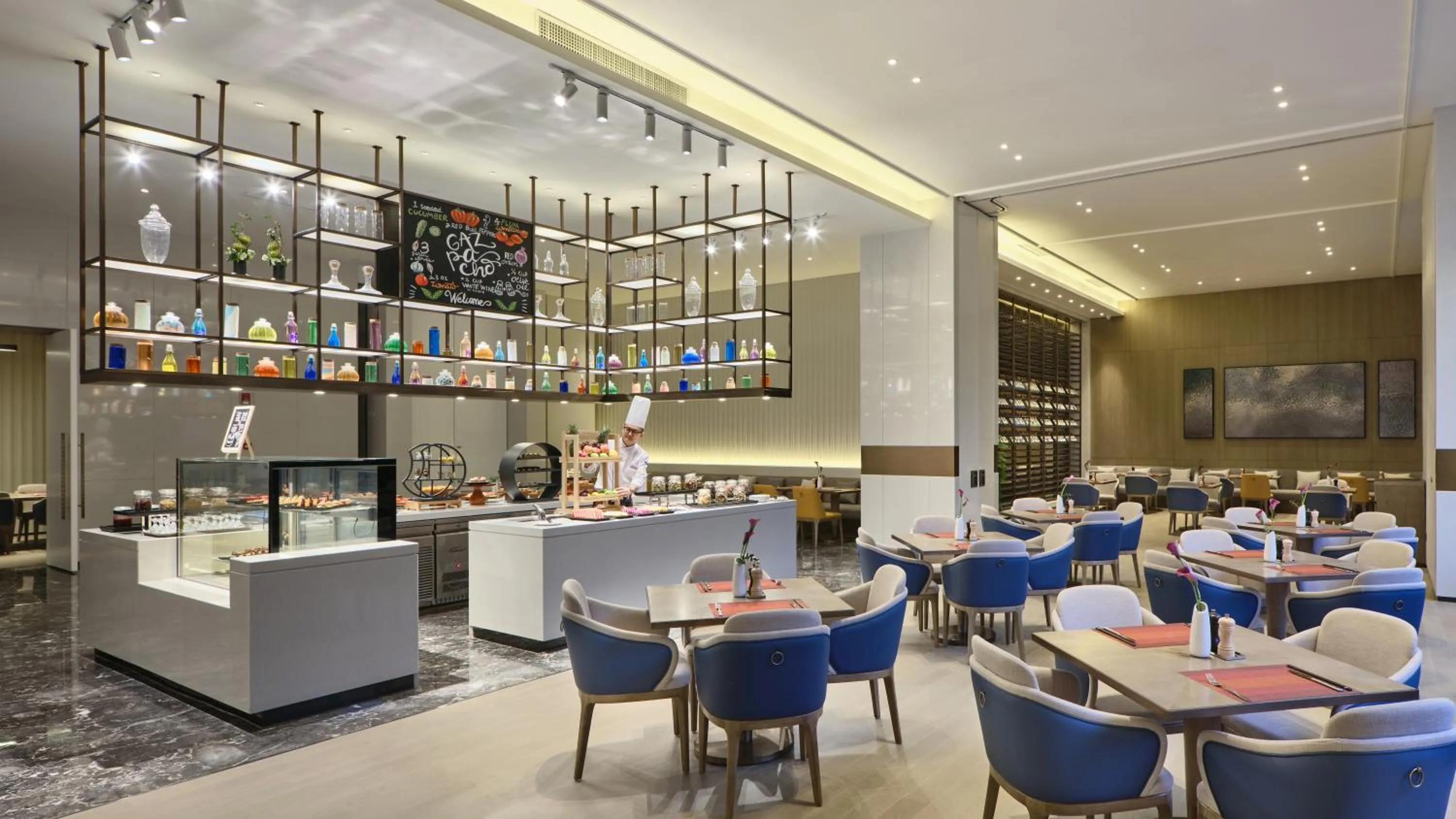 Breakfast in Crowne Plaza Wuhan Development Zone by IHG