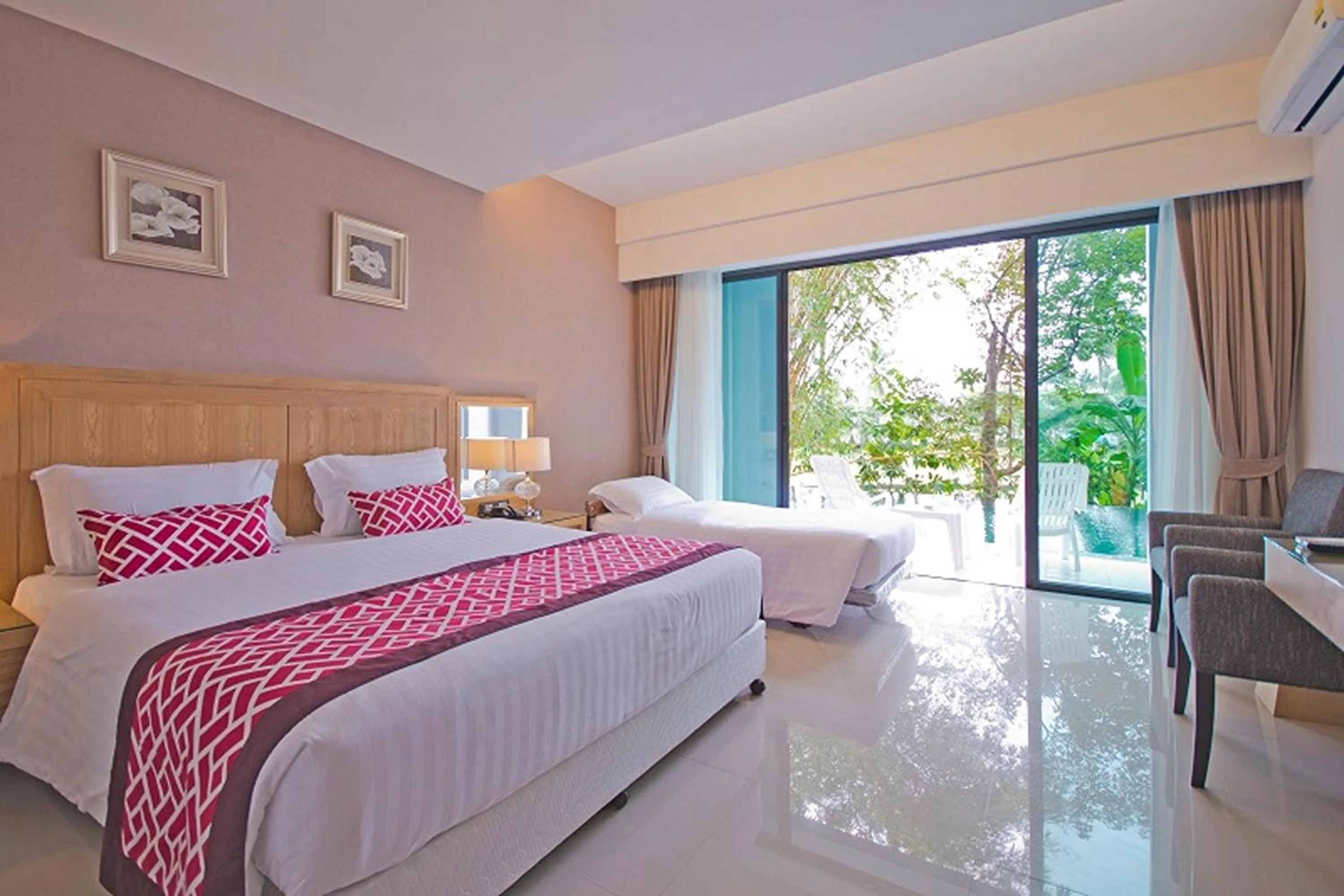 Bed in The Par Phuket SHA Plus