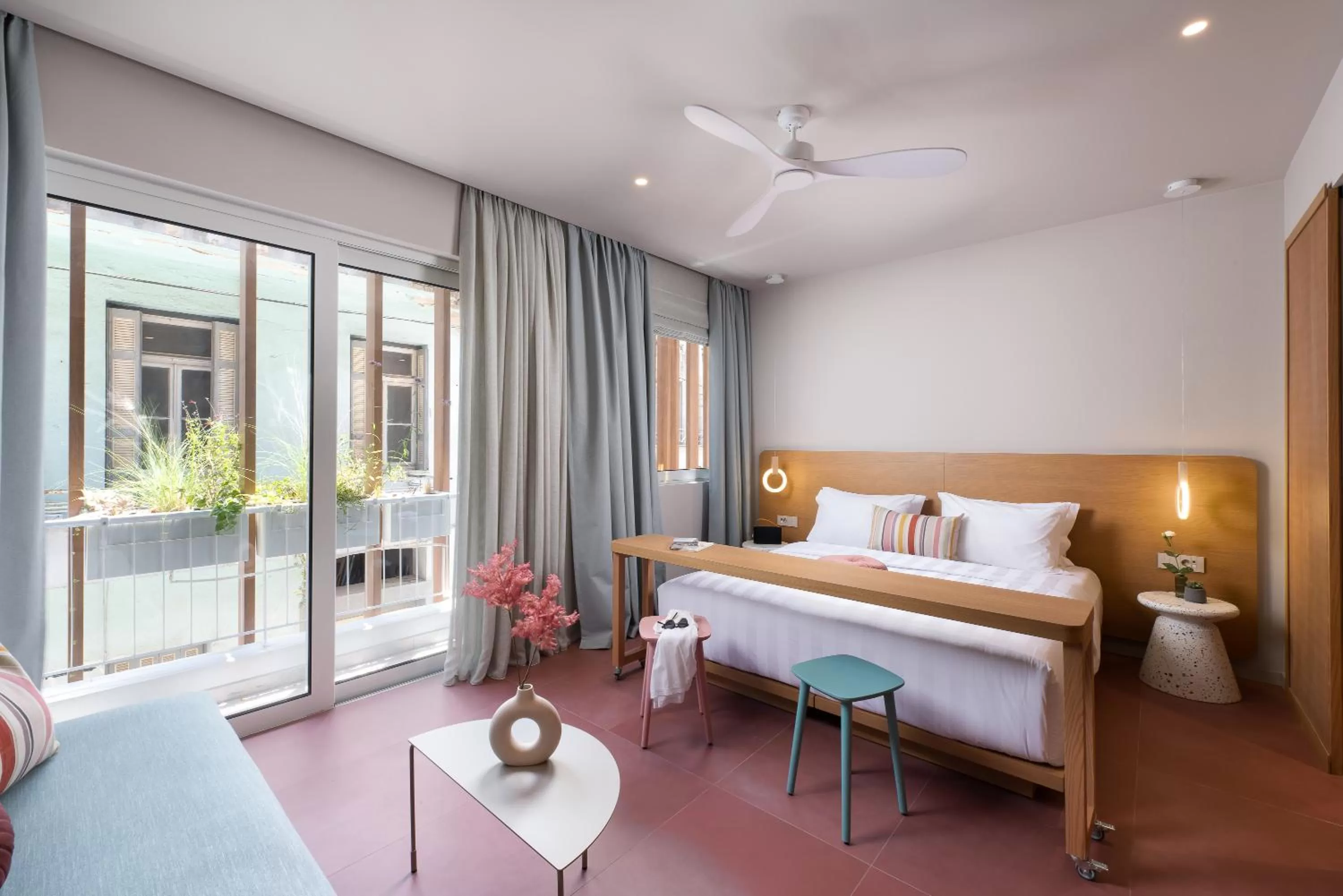 Bed in Alkima Athens Wellness Stay