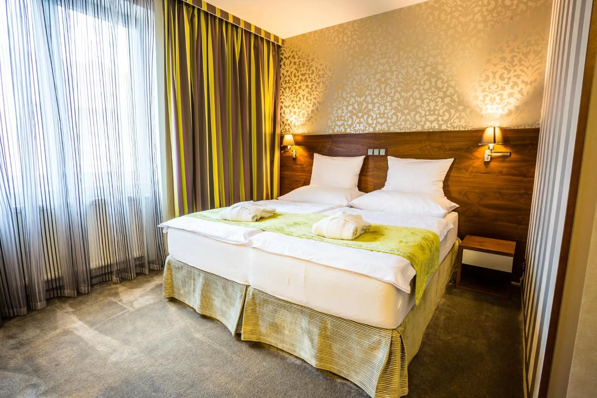 Bedroom, Bed in WELLNESS HOTEL LÖWE