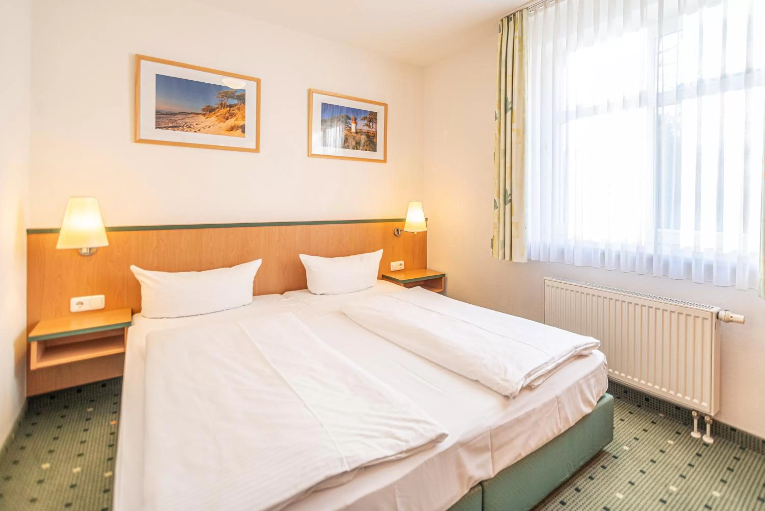 Bed in Am Weststrand Apartmenthaus Waldeck