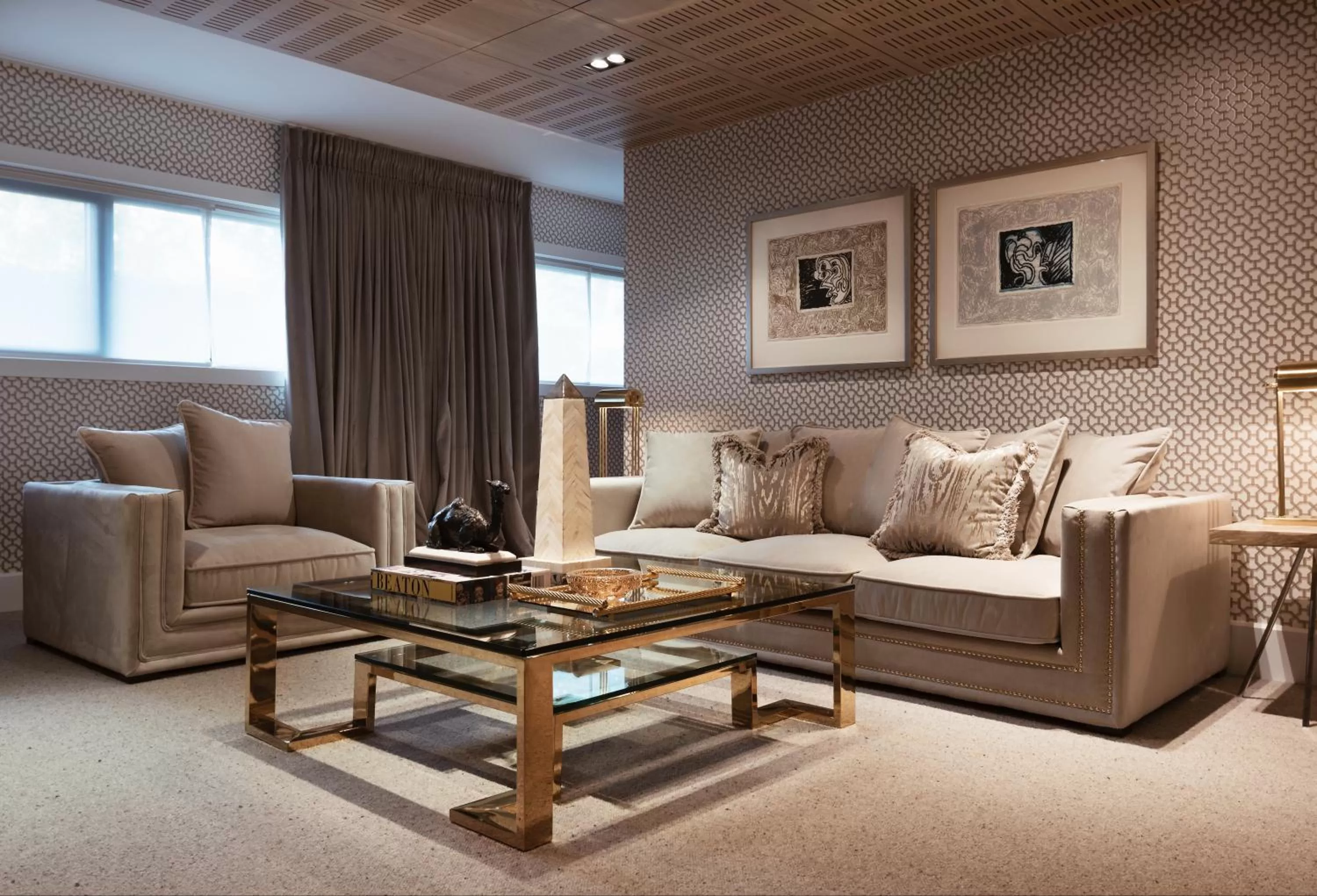 Living room in Hotel Van Cleef