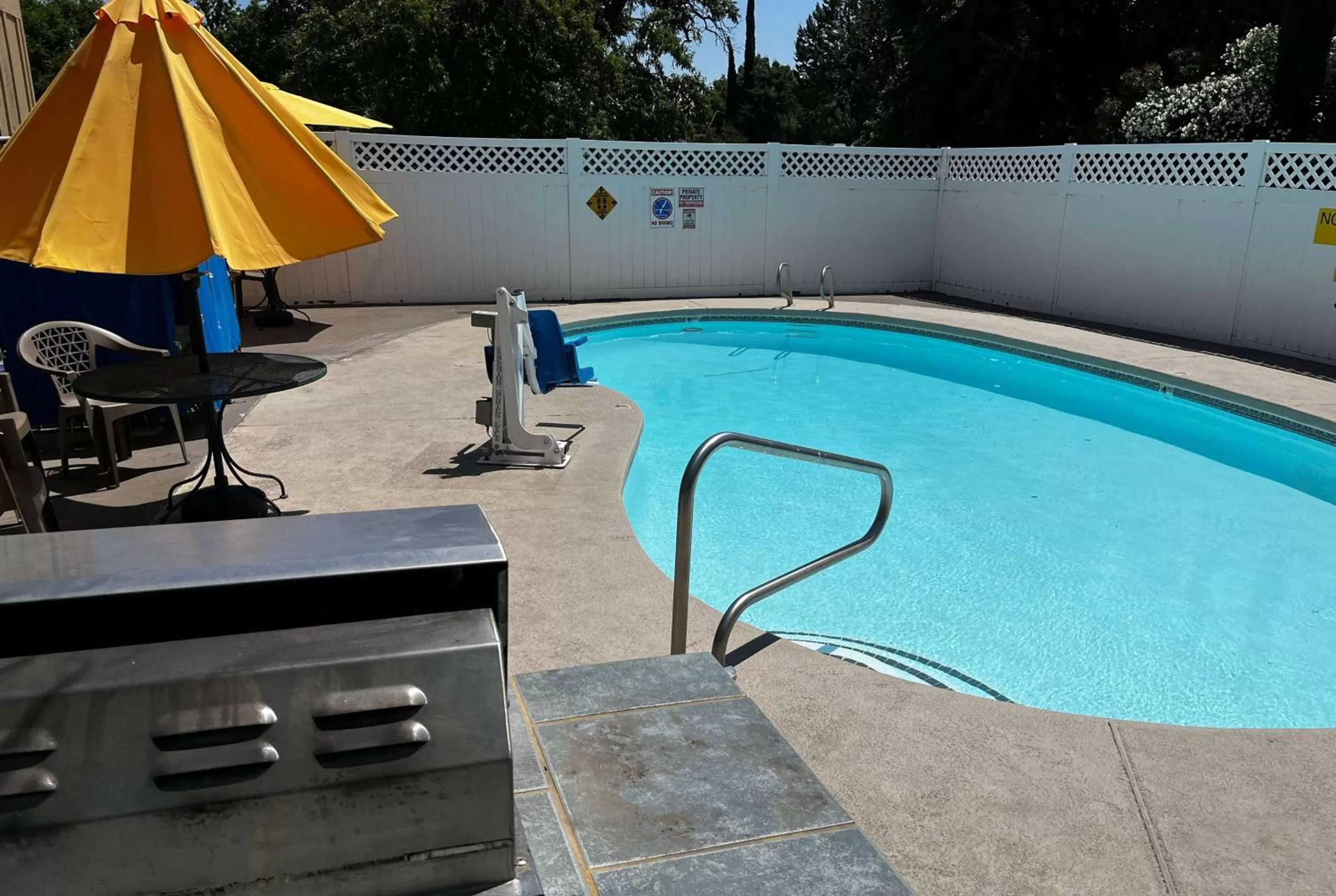 Pool view in Super 8 by Wyndham Red Bluff