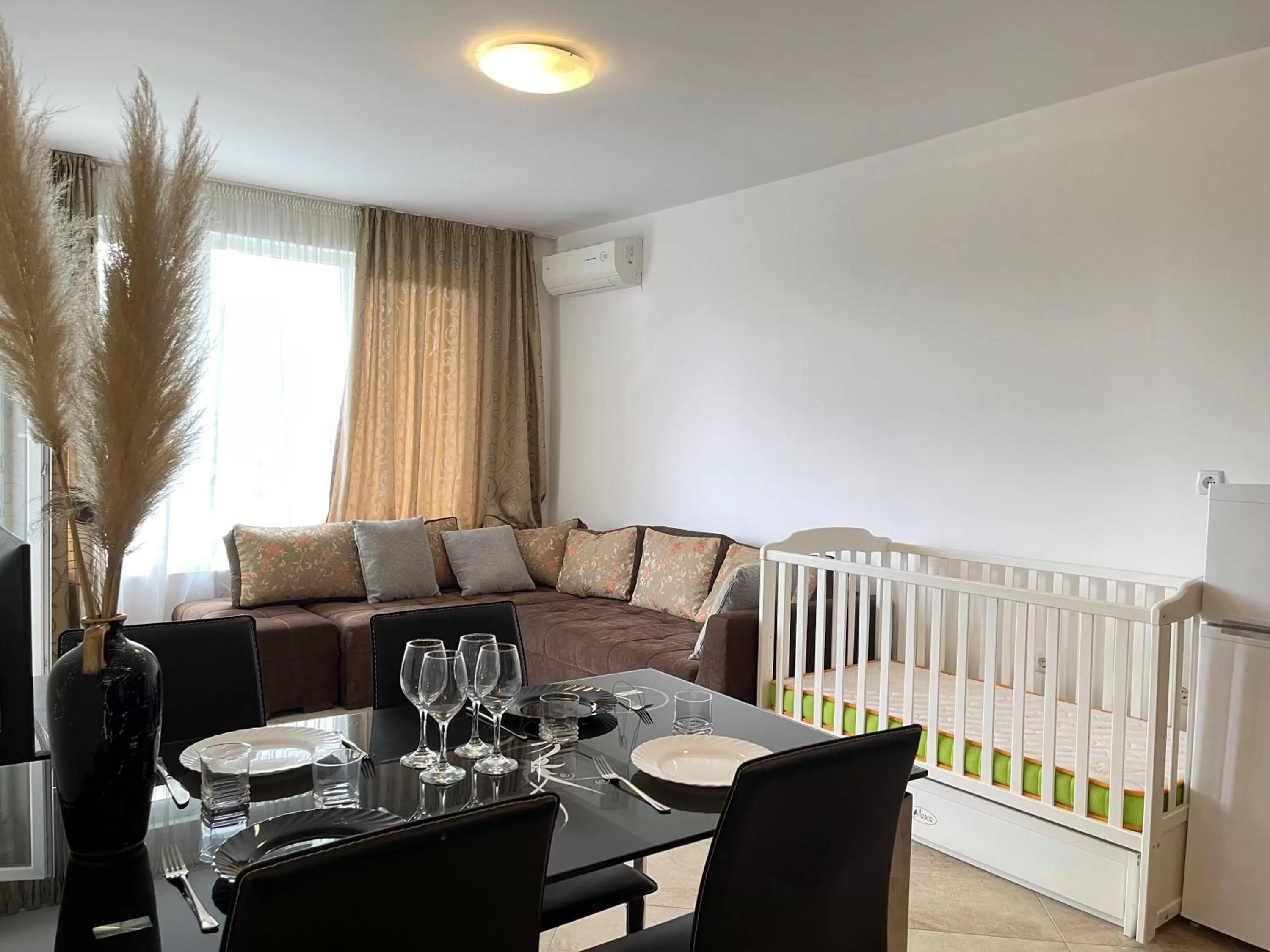 Living room in Ravda Family Resort. Park&Sea