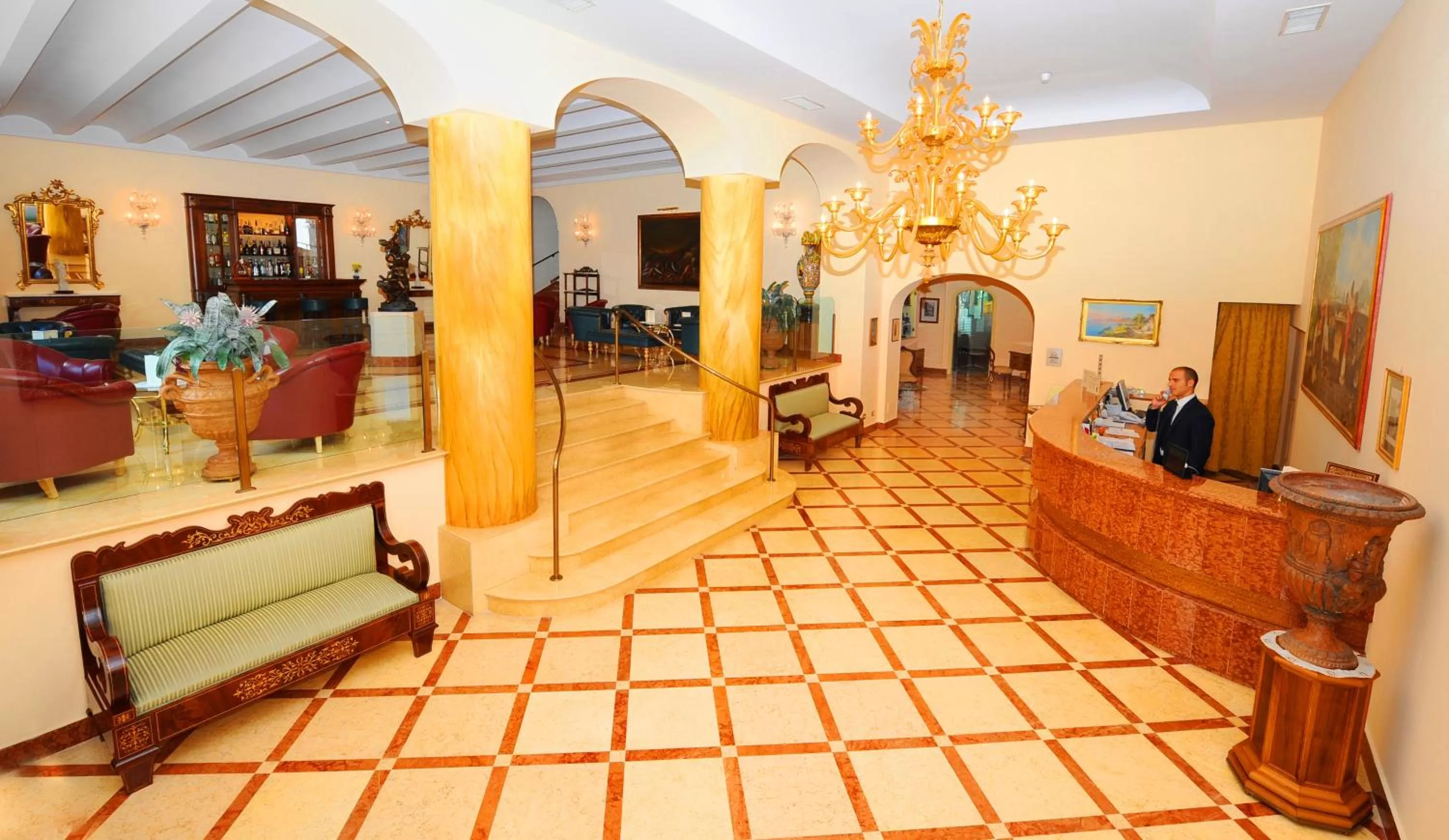 Lobby or reception in Hotel Antiche Mura