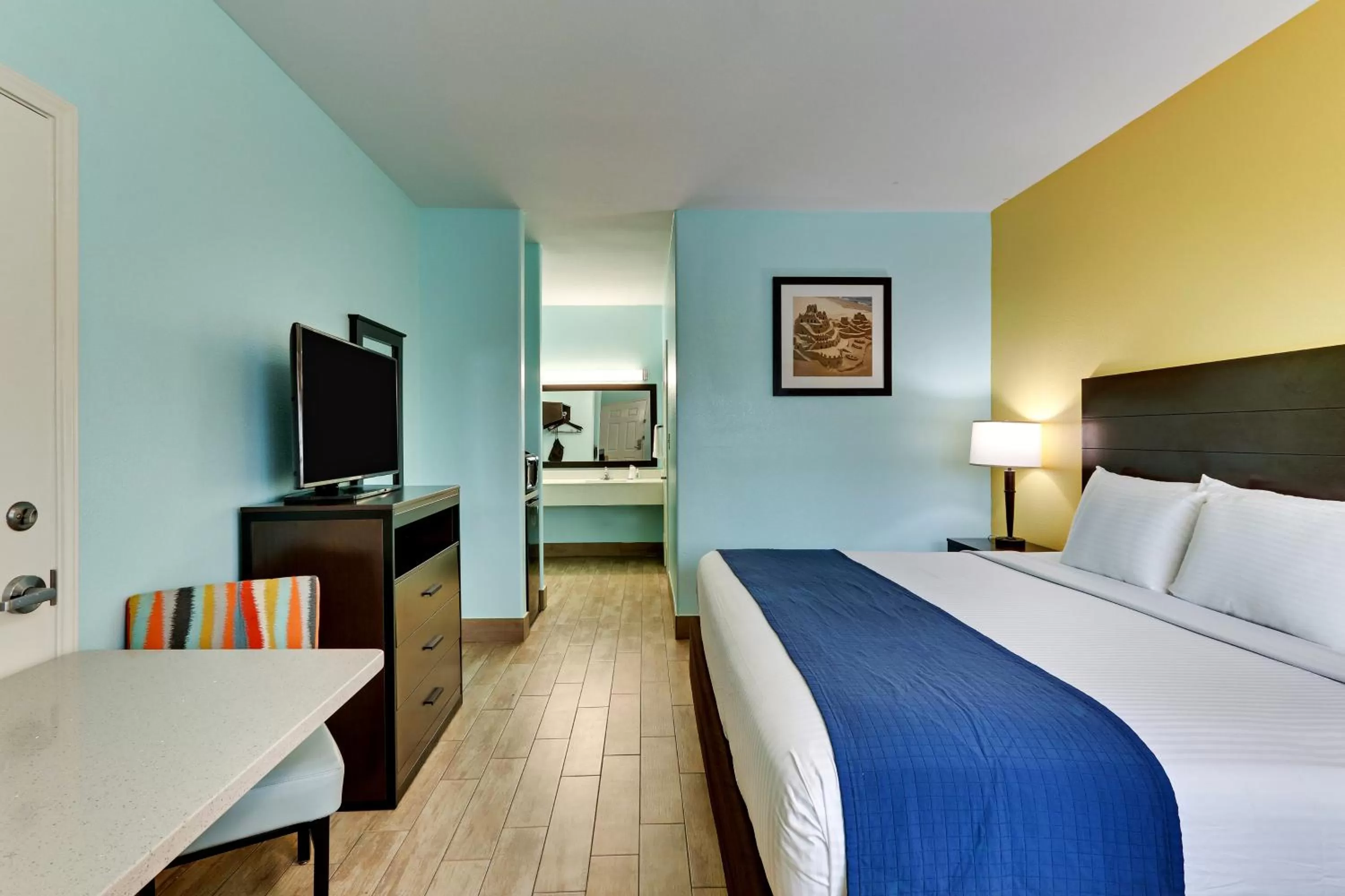 Bed in Island Hotel Port Aransas