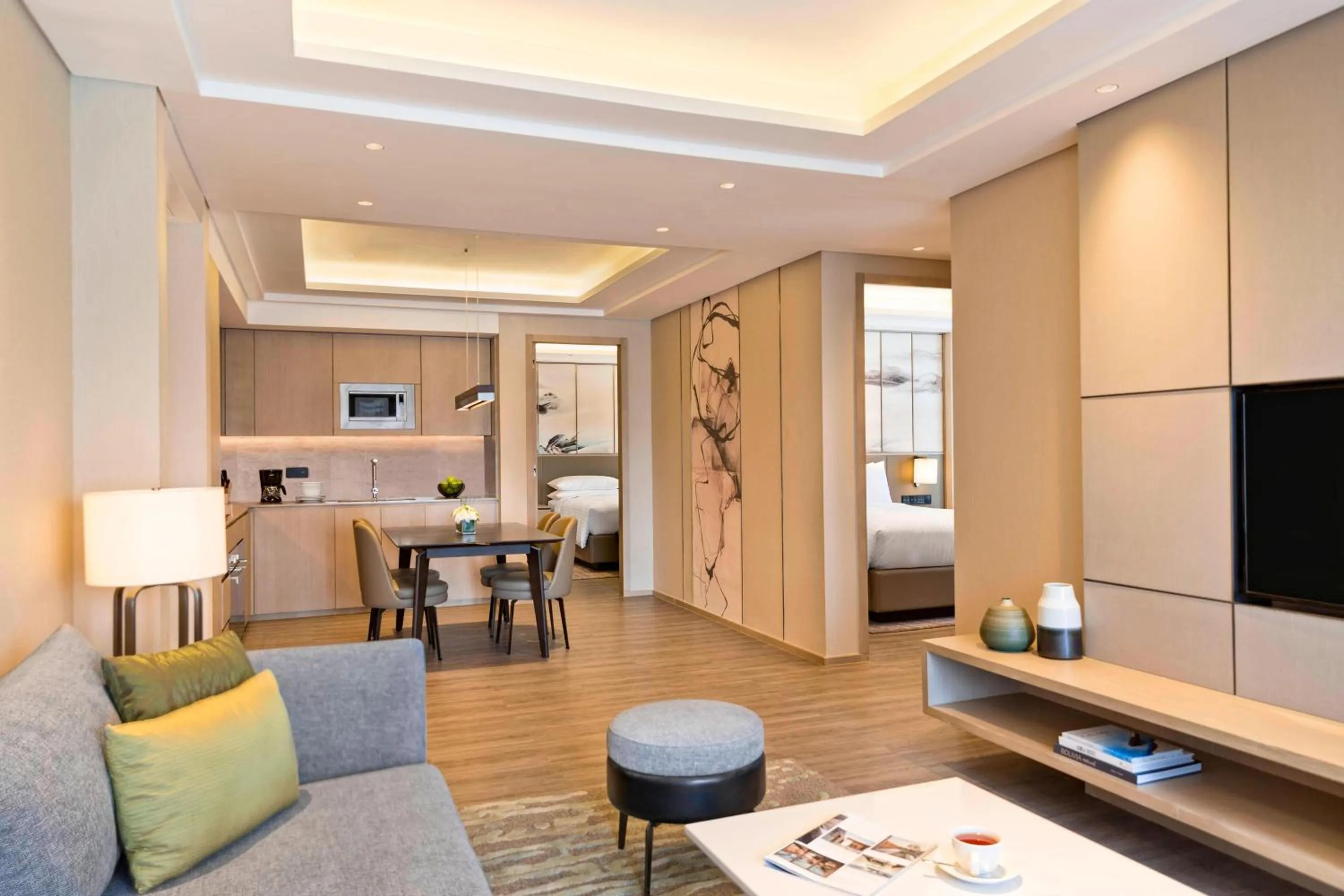 Bedroom in Marriott Executive Apartments Hangzhou Yuhang