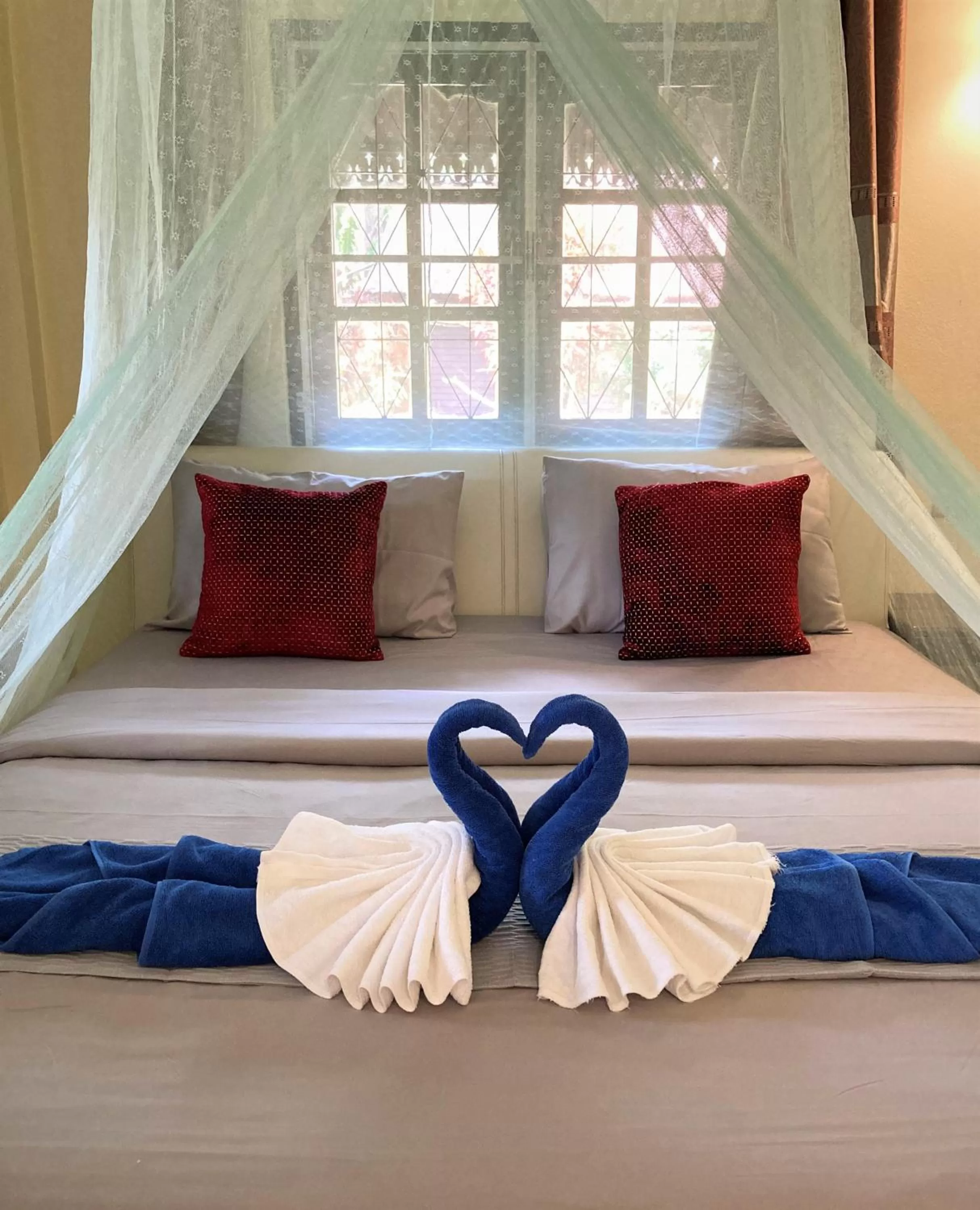 Bed in Khao Sok Morning Mist Resort