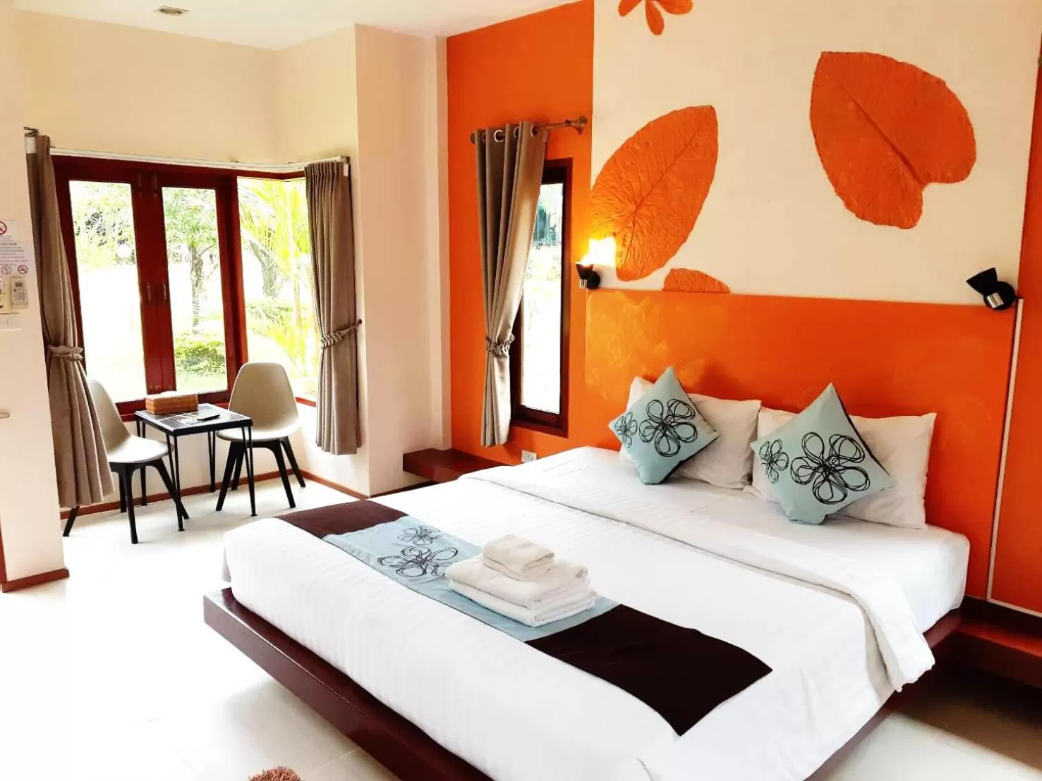 Bed in Panlaan Boutique Resort