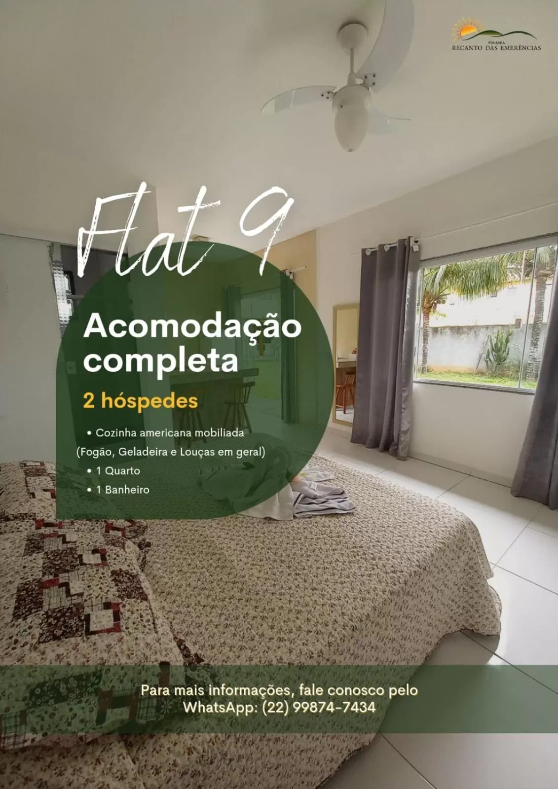 Bed in Pousada Recanto Das Emerências