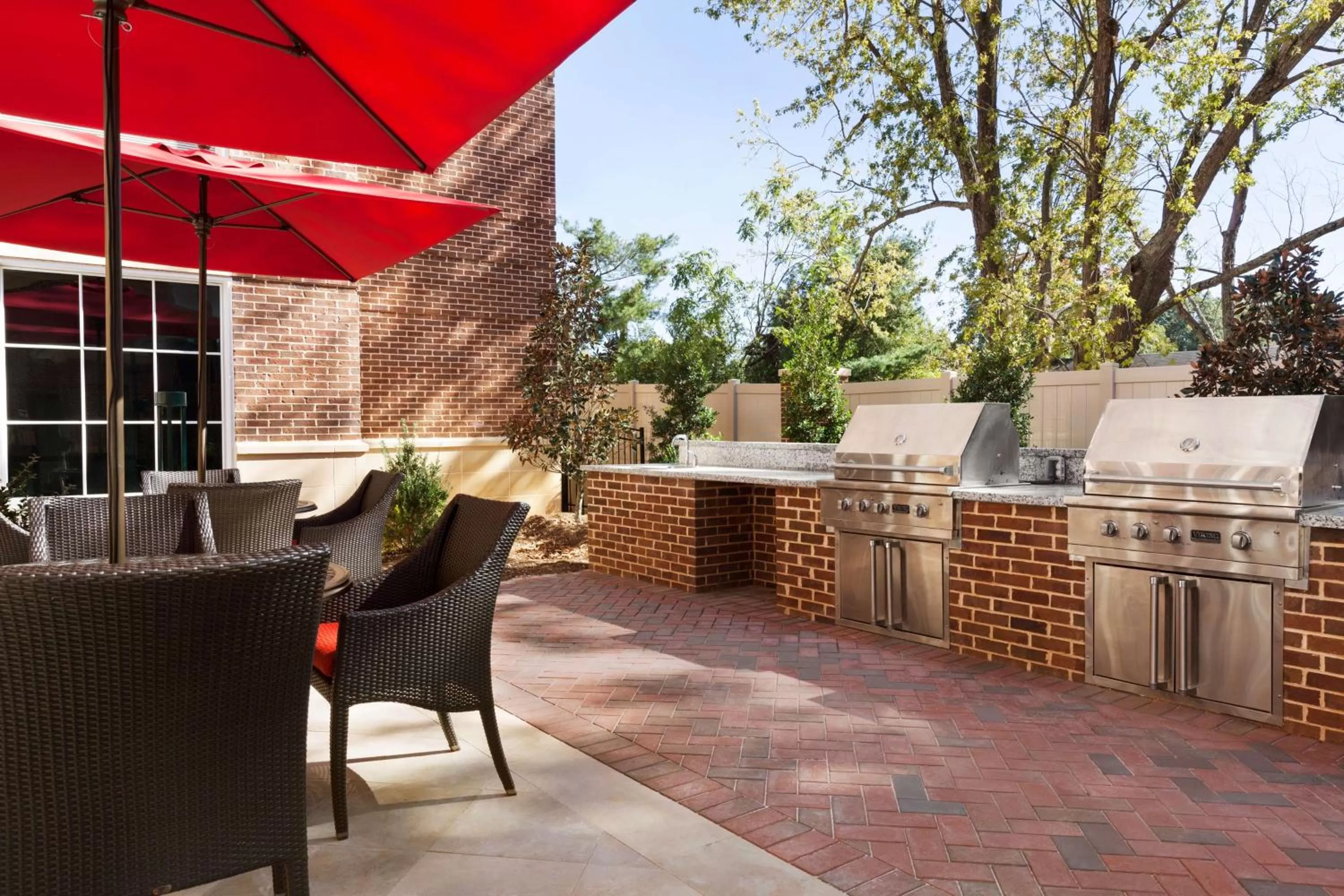 Patio in Homewood Suites By Hilton Charlotte Southpark