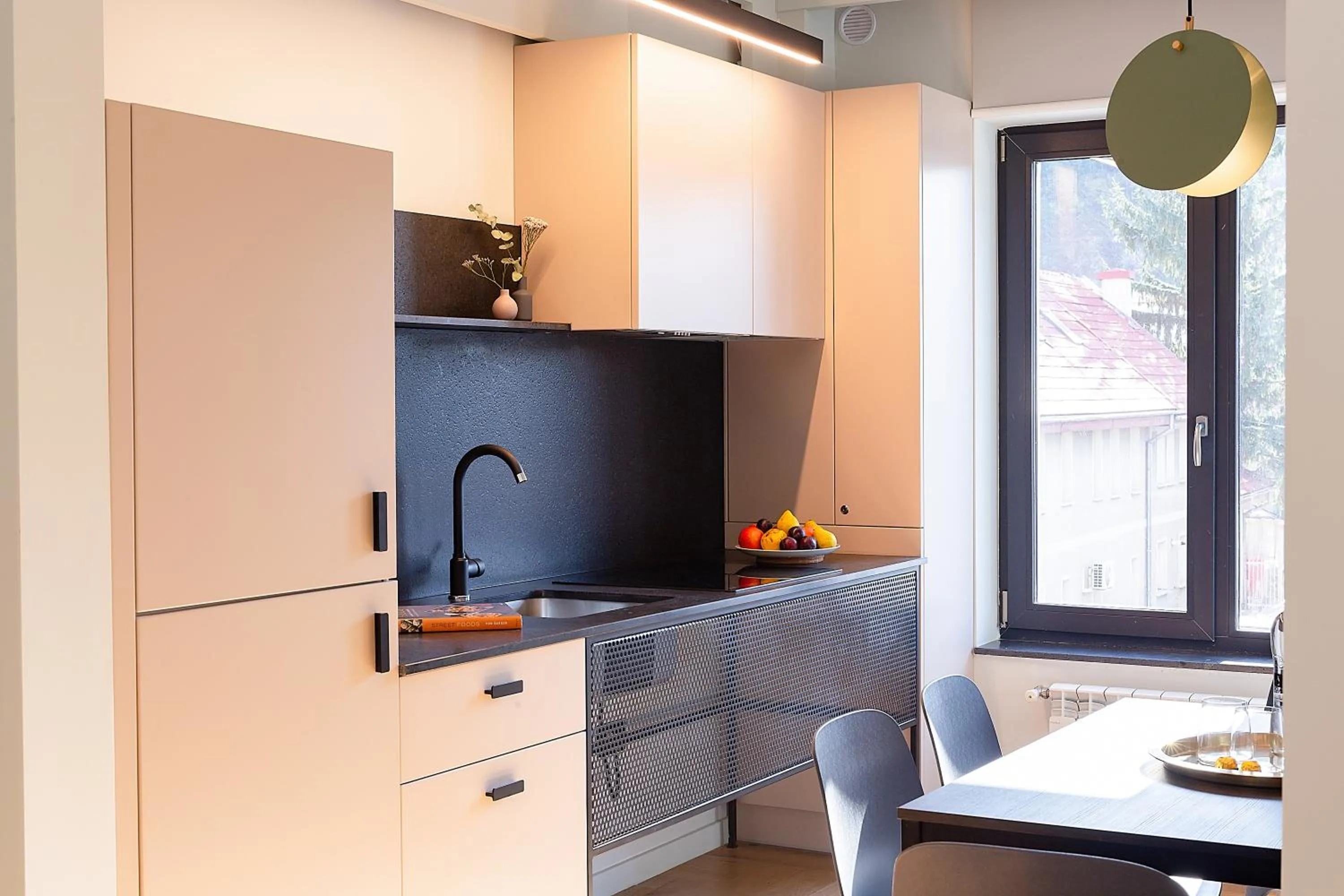 Kitchen or kitchenette in Atlas Aparthotel