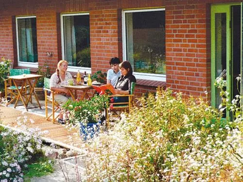 Patio in Biohotel Spöktal