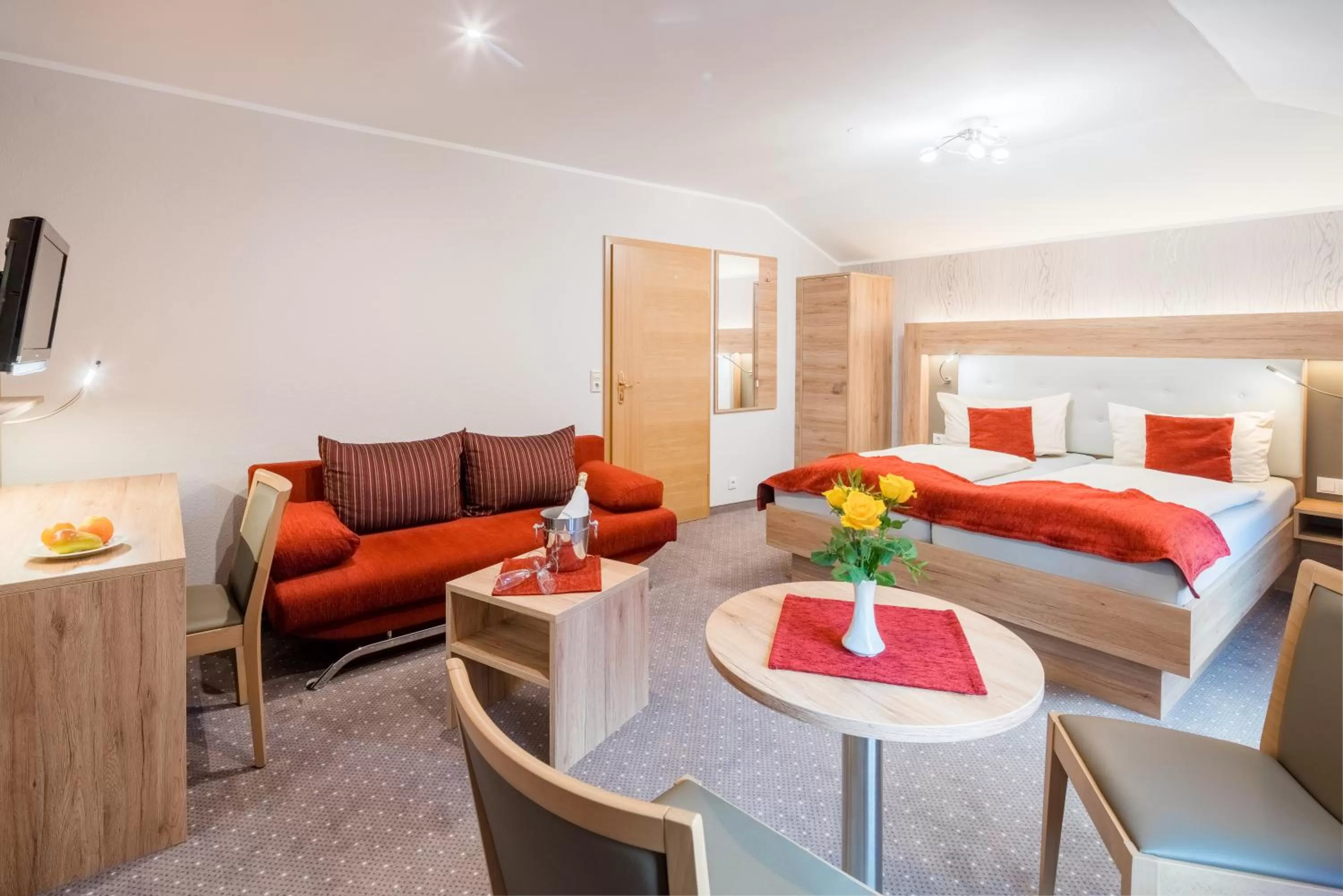 Bed in Hotel Rabennest