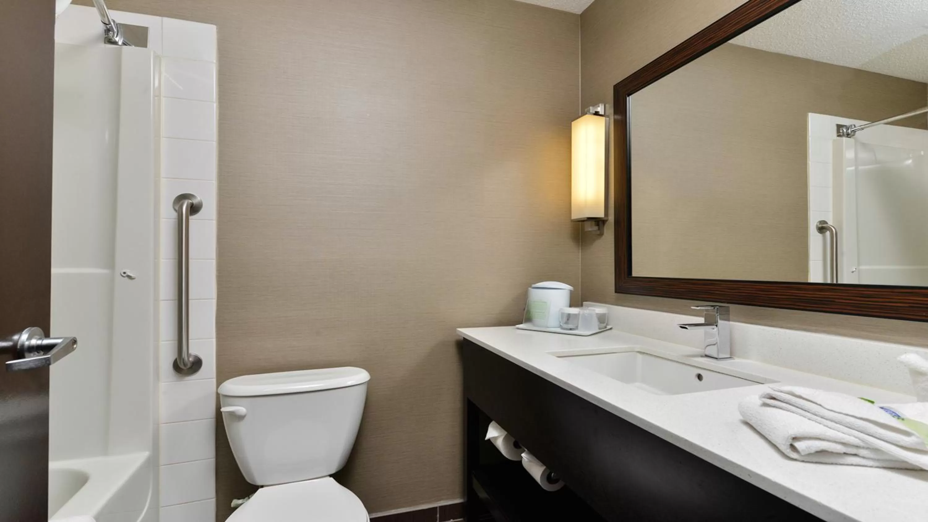 Bathroom in Holiday Inn Express Hotel & Suites - Edmonton International Airport by IHG