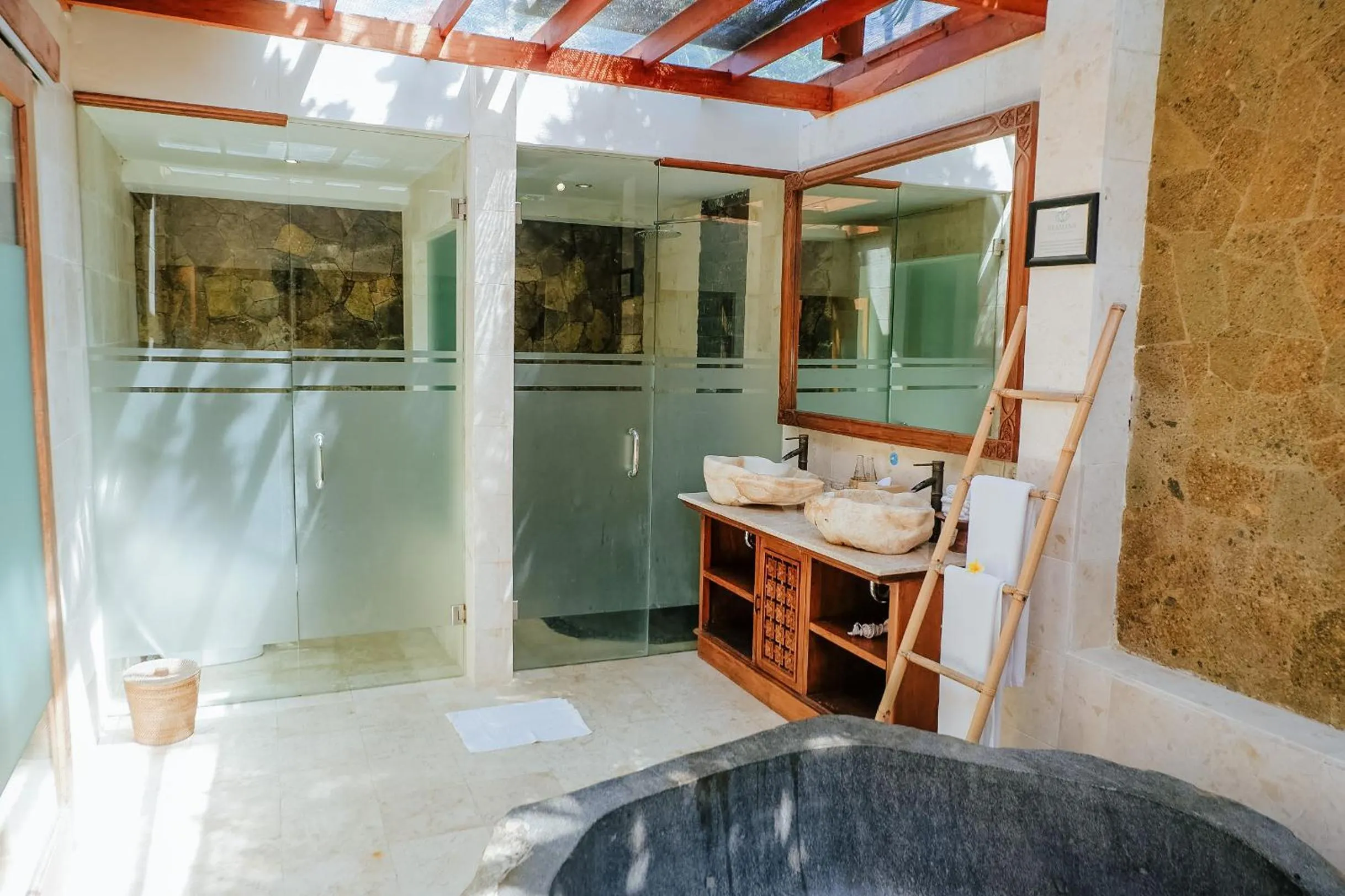 Bathroom in Graha Sandat Villas by GenuineHost