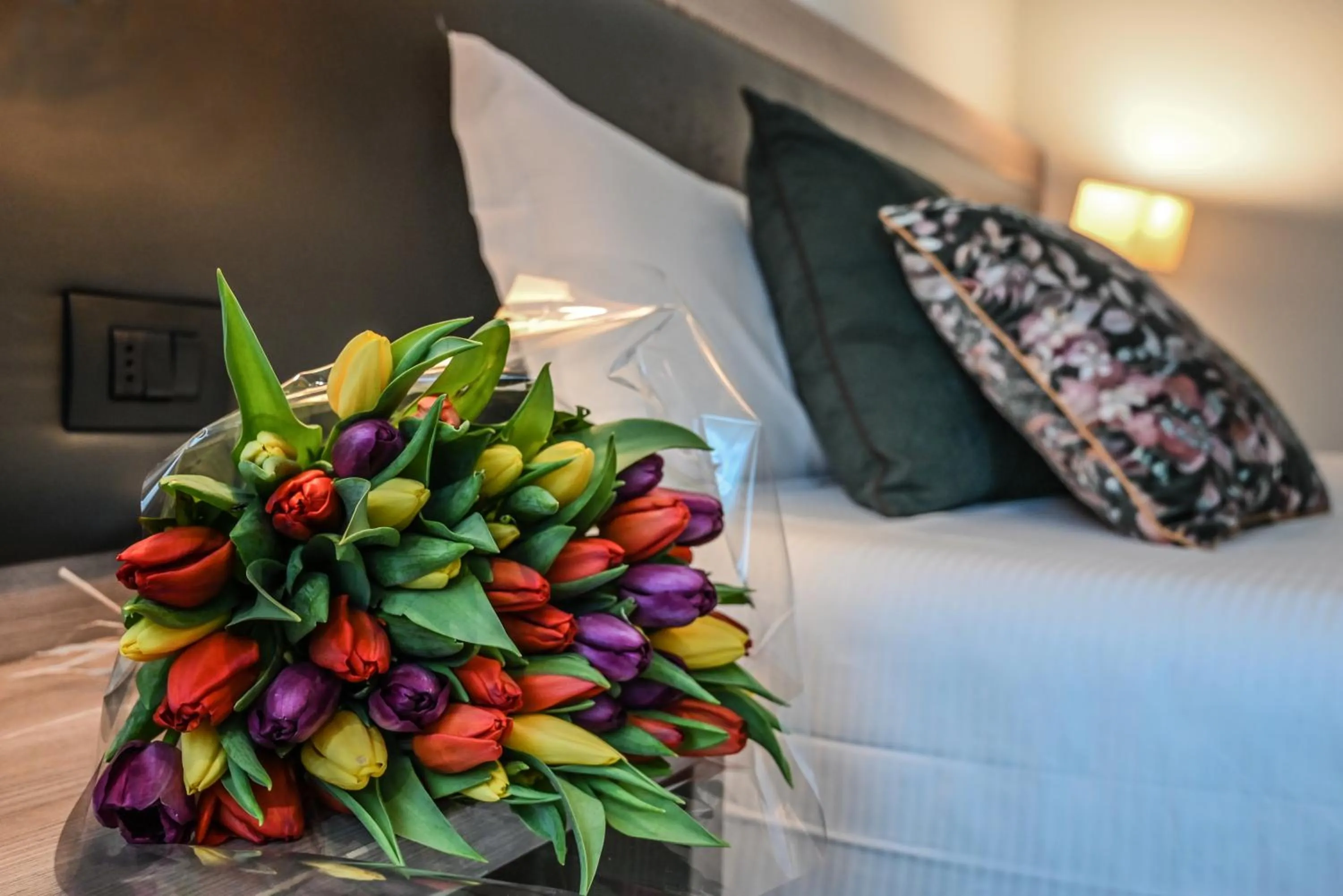 Decorative detail, Bed in Hotel Zara Milano