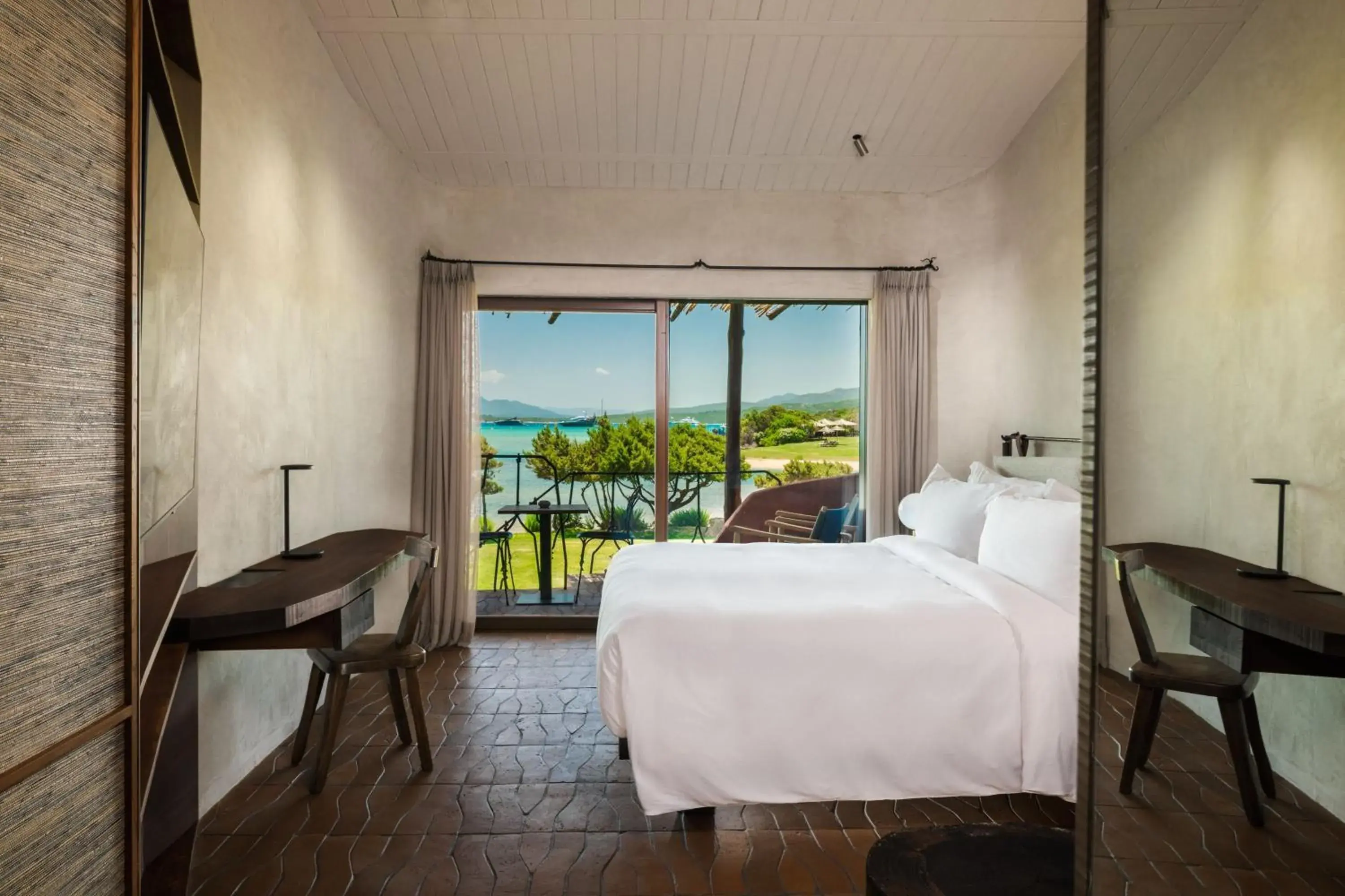 Design Premium Room, king bed, sea view, terrace, original wing in Hotel Cala di Volpe, a Luxury Collection Hotel, Costa Smeralda Design Premium Room, king bed, sea view, terrace, original wing in Hotel Cala di Volpe, a Luxury Collection Hotel, Costa Smeralda