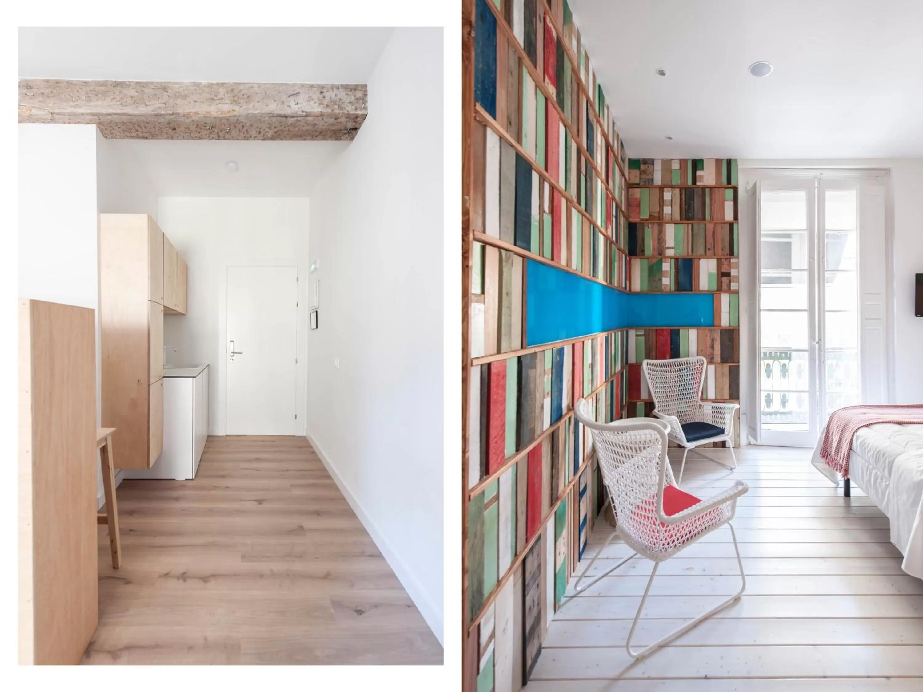 Kitchen or kitchenette, Bed in Urban Suite Santander