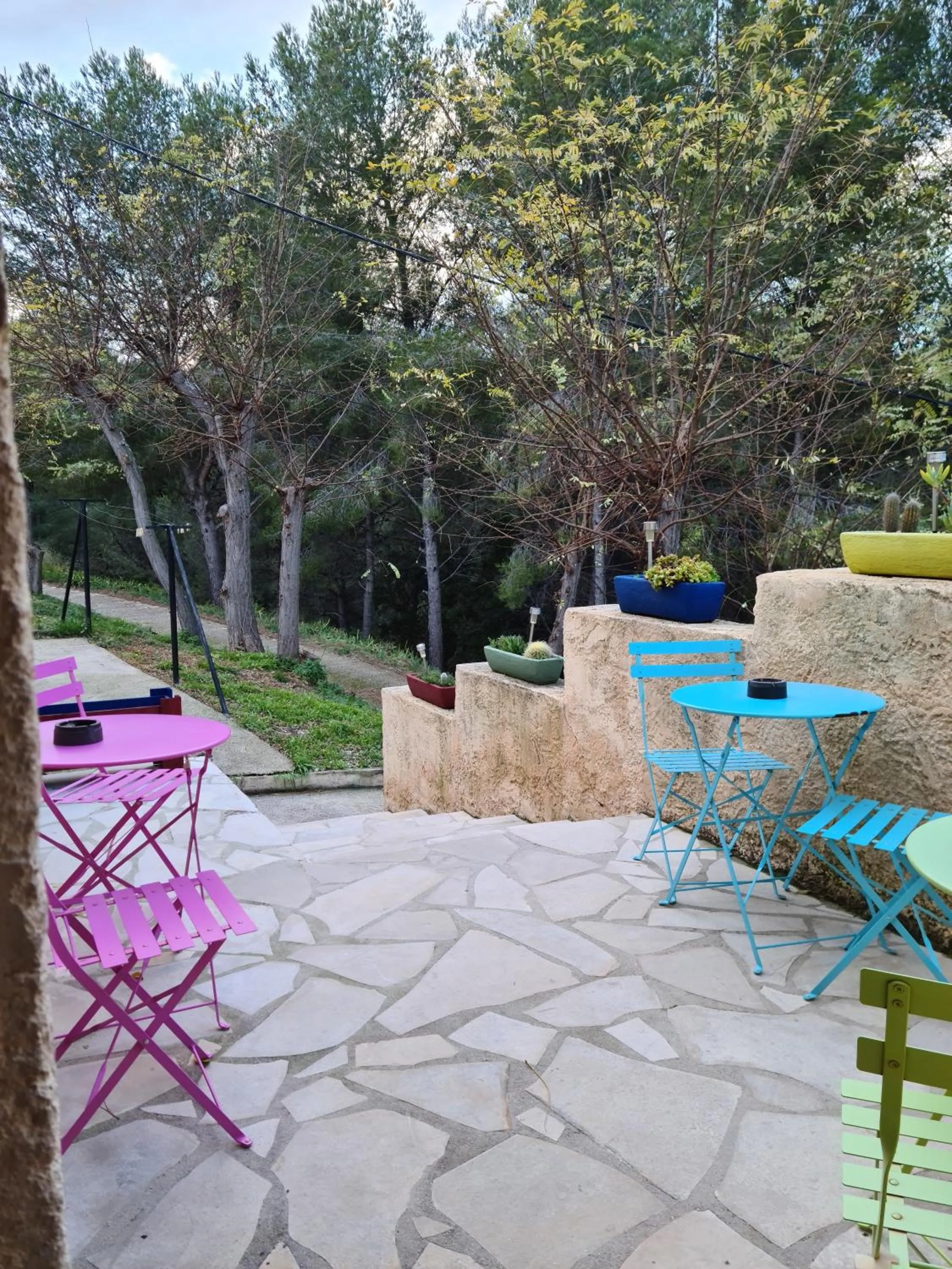 Patio in Auberge La Folie