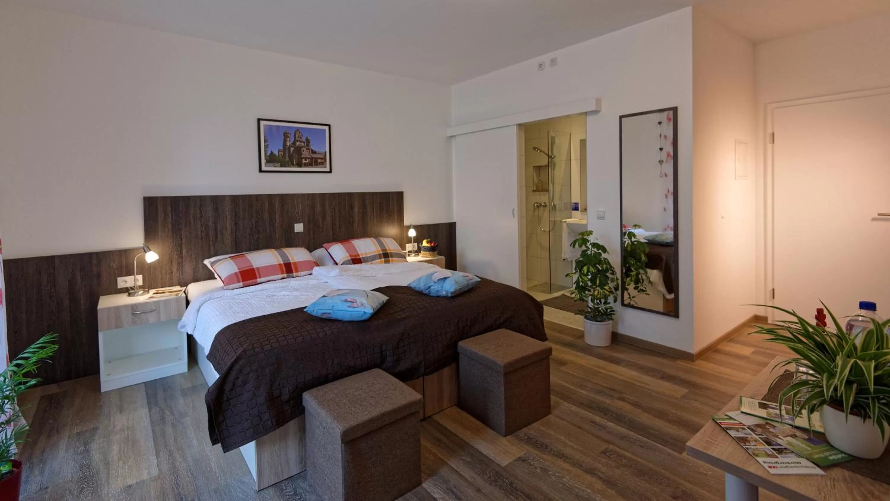 Photo of the whole room, Bed in Gästehaus Am Hochsimmer