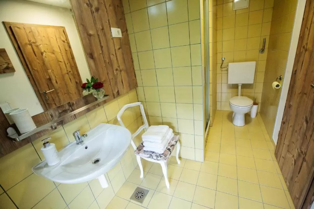 Bathroom in Hiša Poljana Rooms