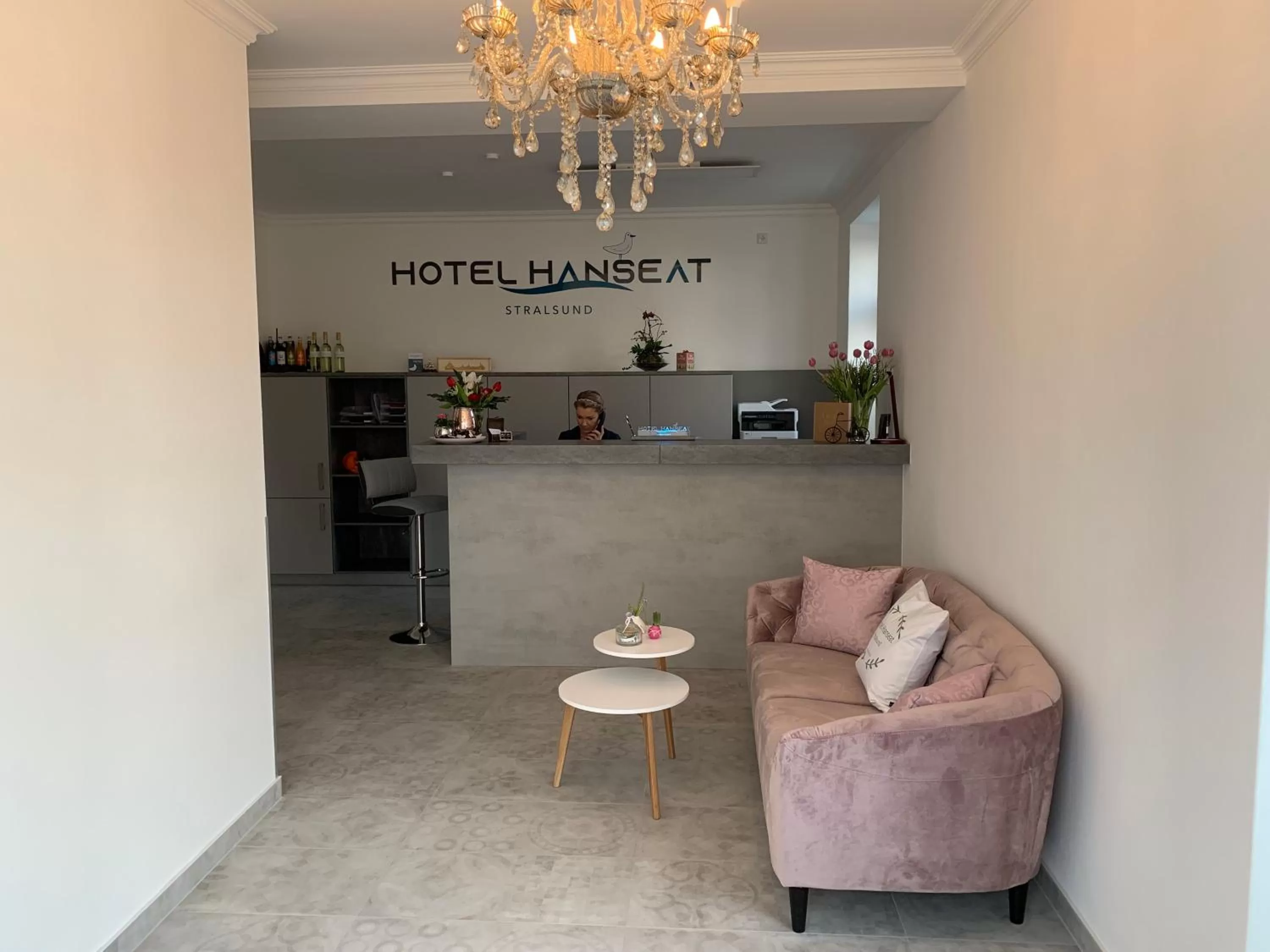 Lobby or reception in Hotel Hanseat Stralsund