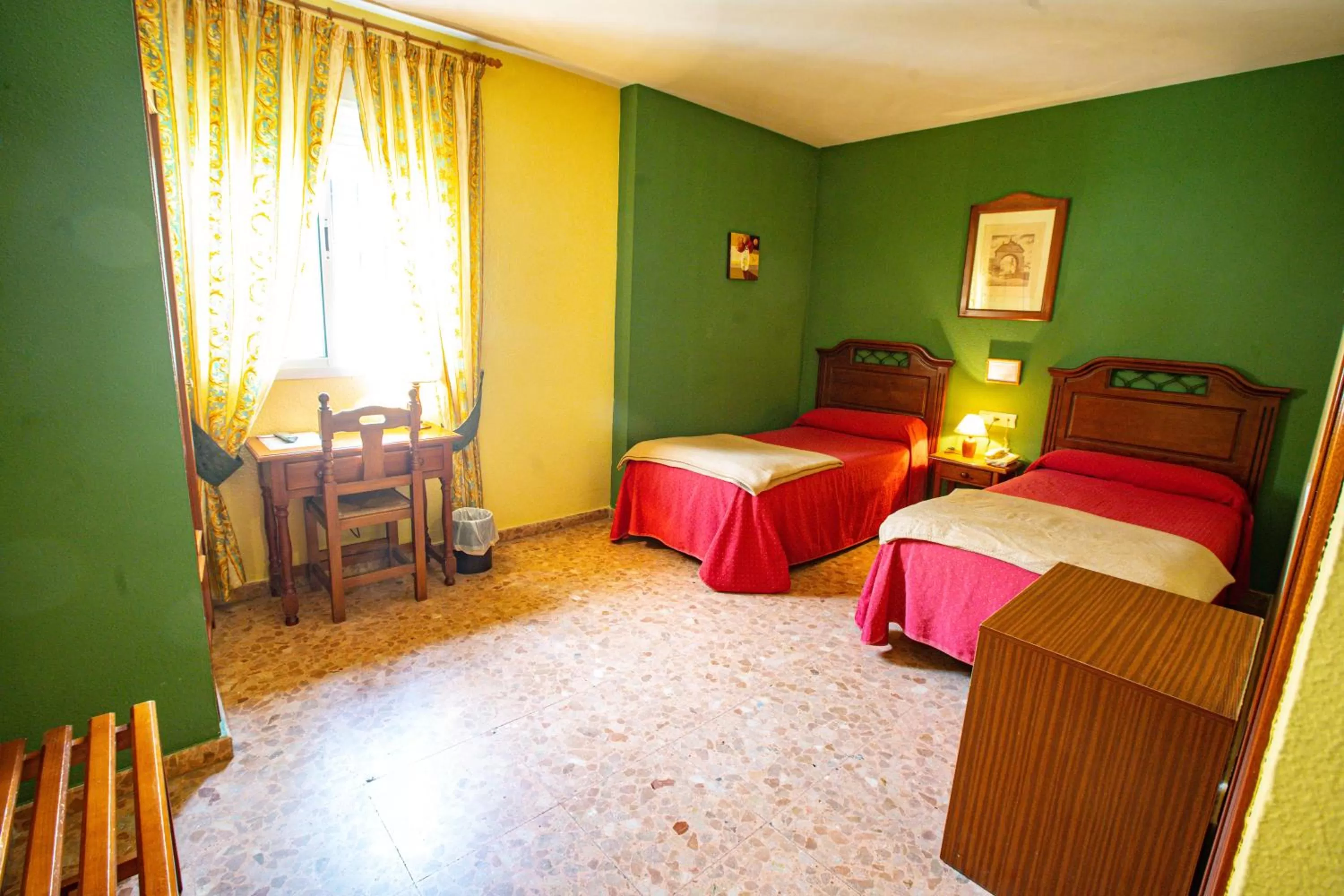 View (from property/room), Bed in Hotel Arunda II