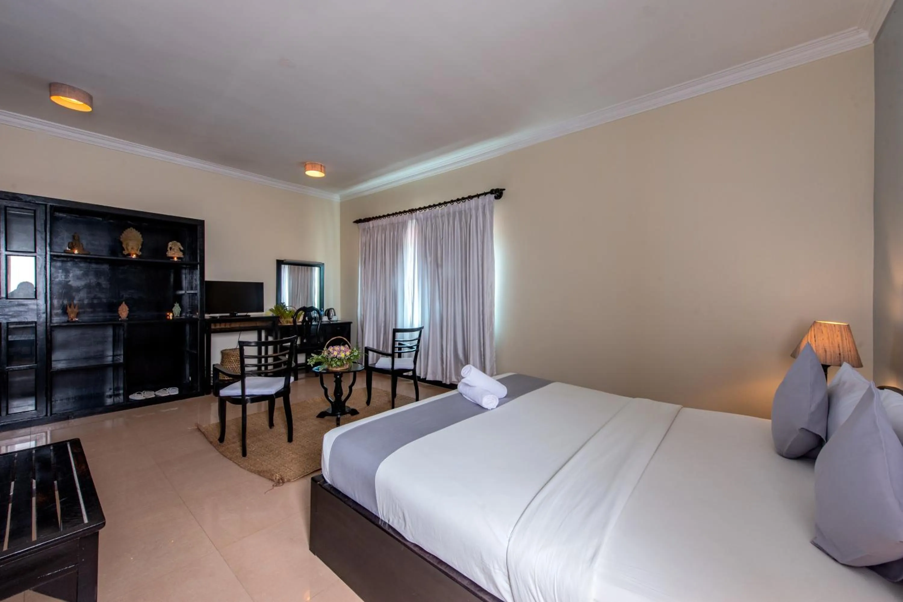 Decorative detail, Bed in Angkor Panoramic Boutique Hotel