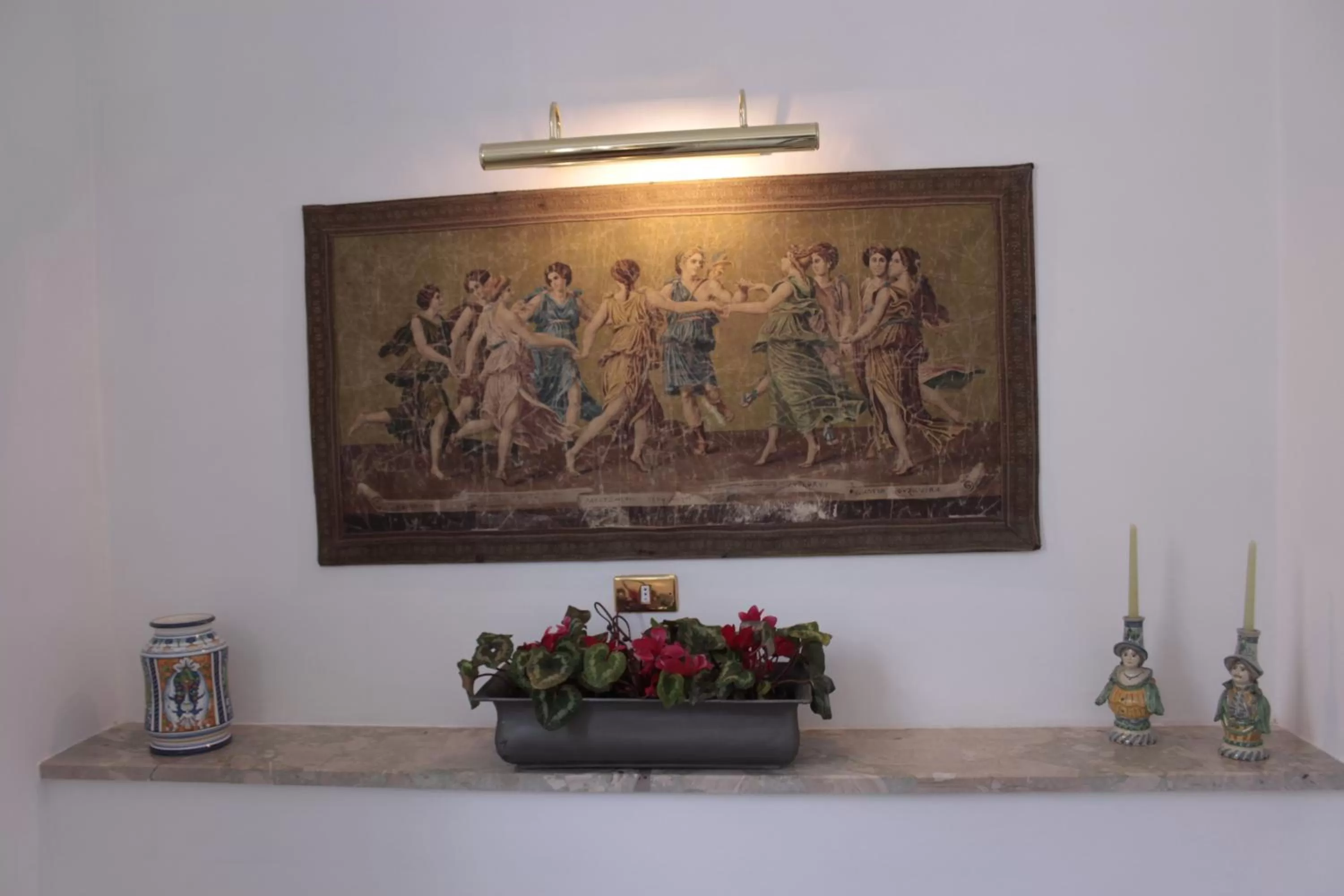 Decorative detail in B&B Loft Famiglia Arezzo