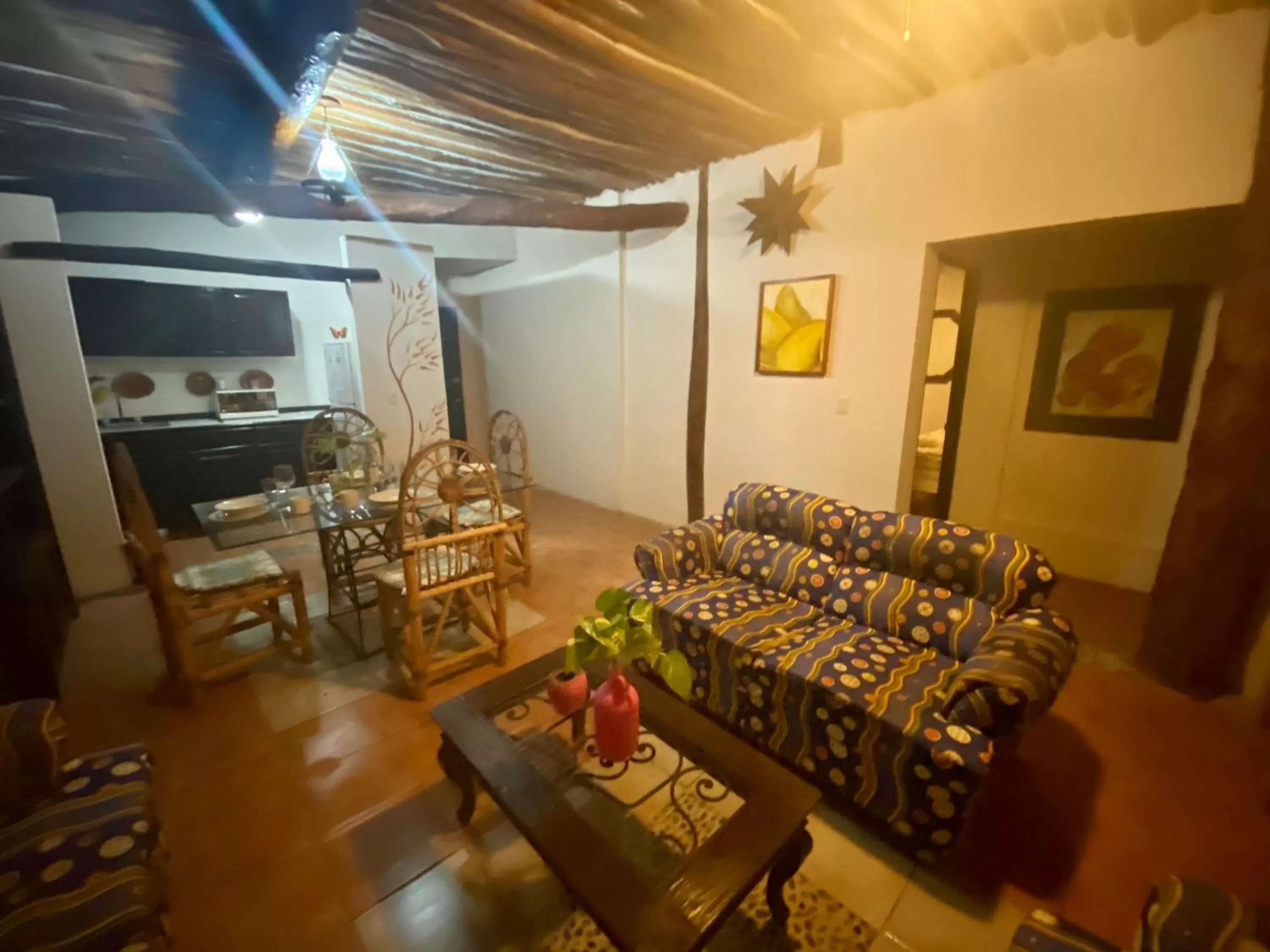 Living room in Casa CARIBE Cancun