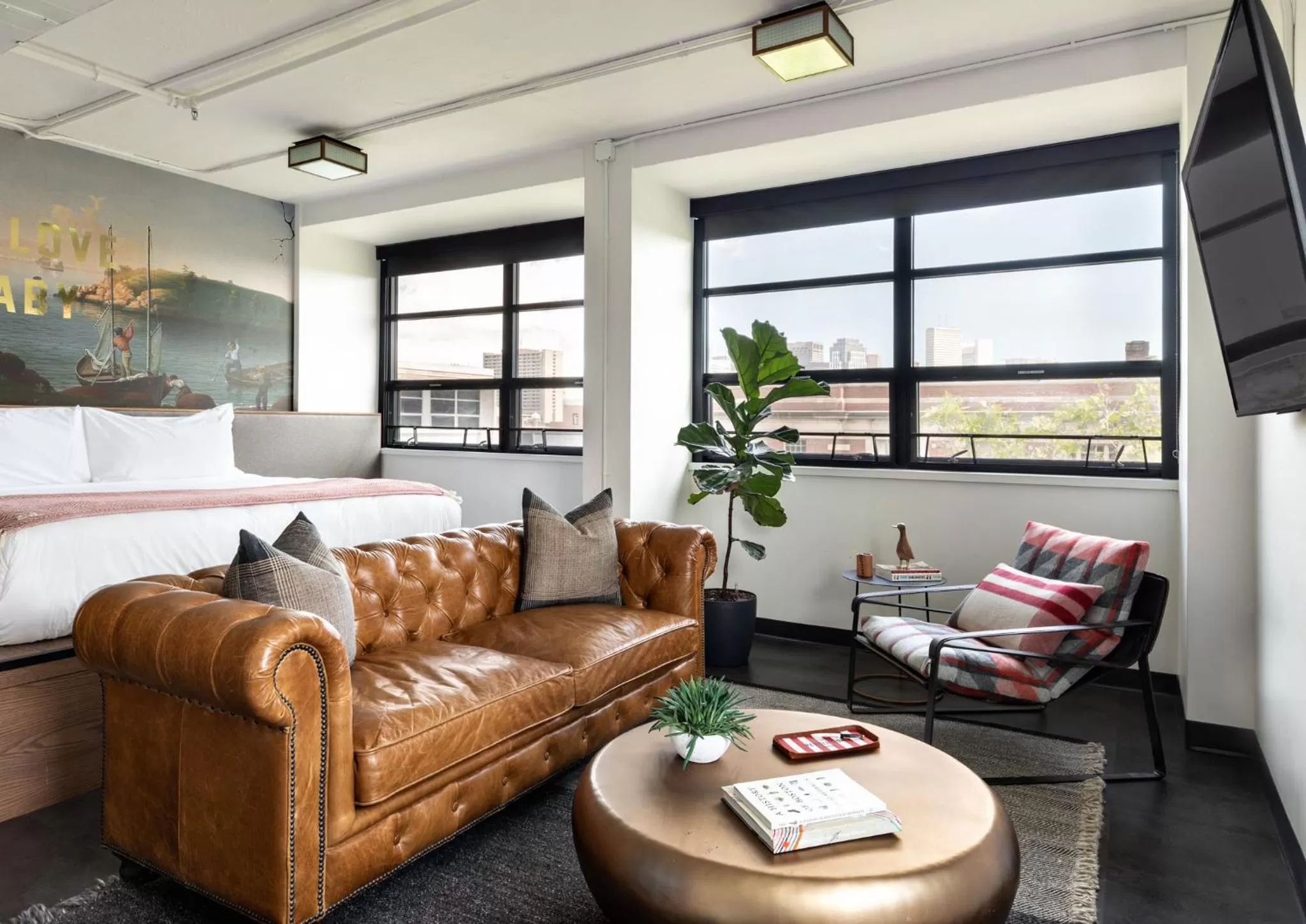 Seating area in The Revolution Hotel