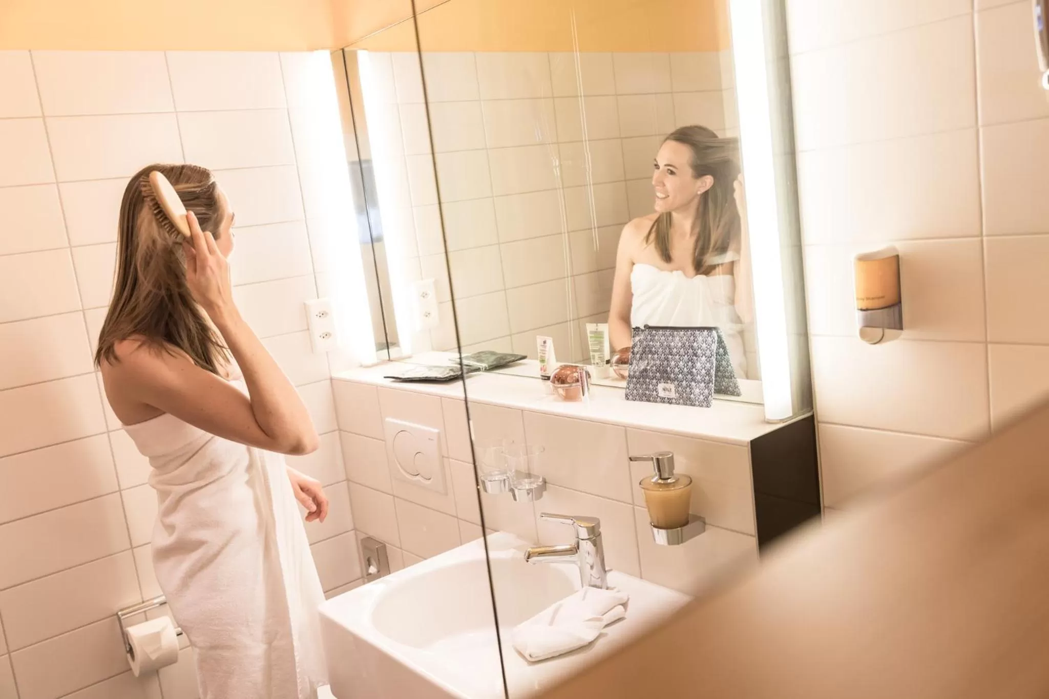 Bathroom in Hotel Garni Chesa Mulin