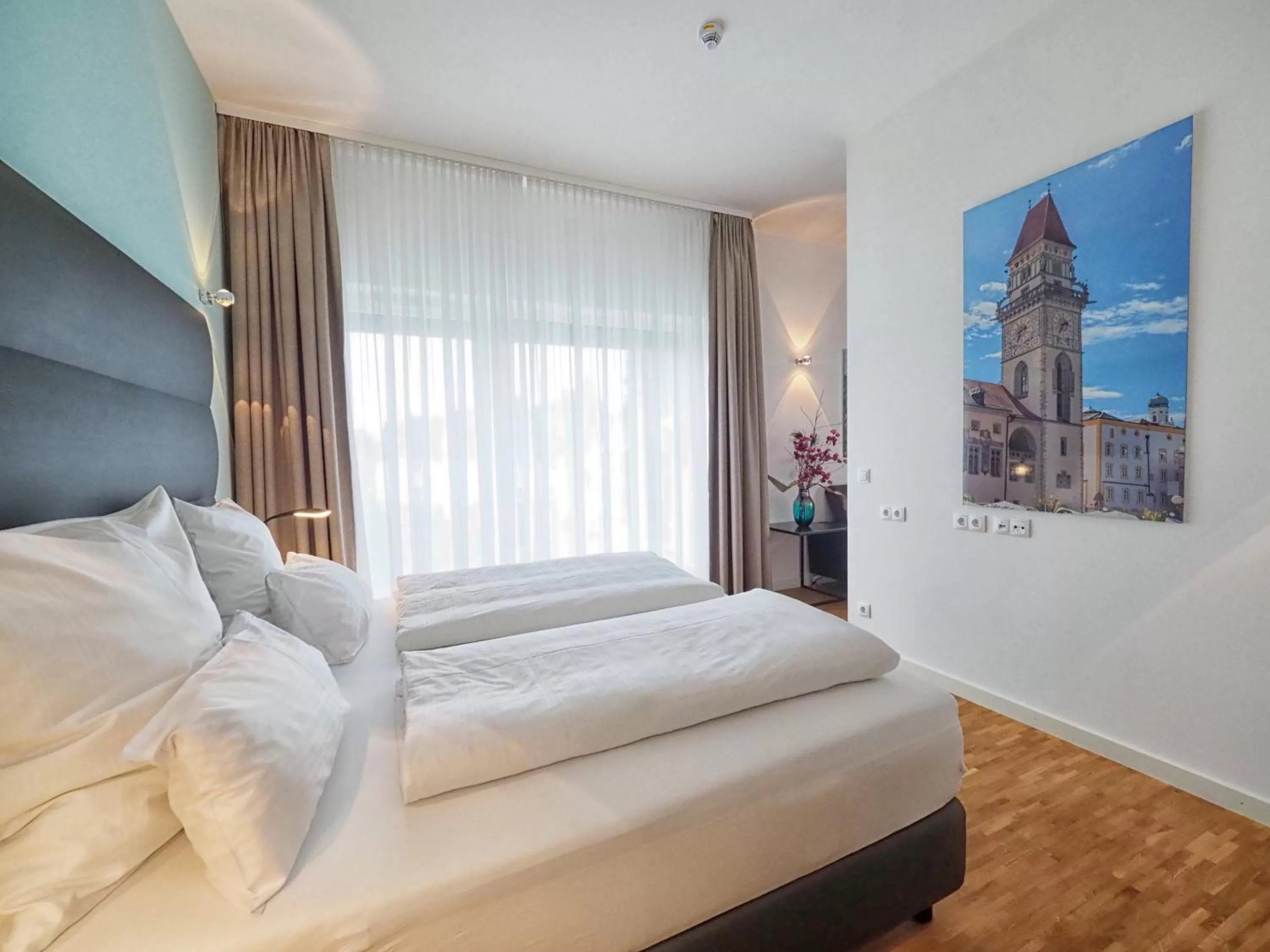 Bed in Apparthotel Rivers Passau