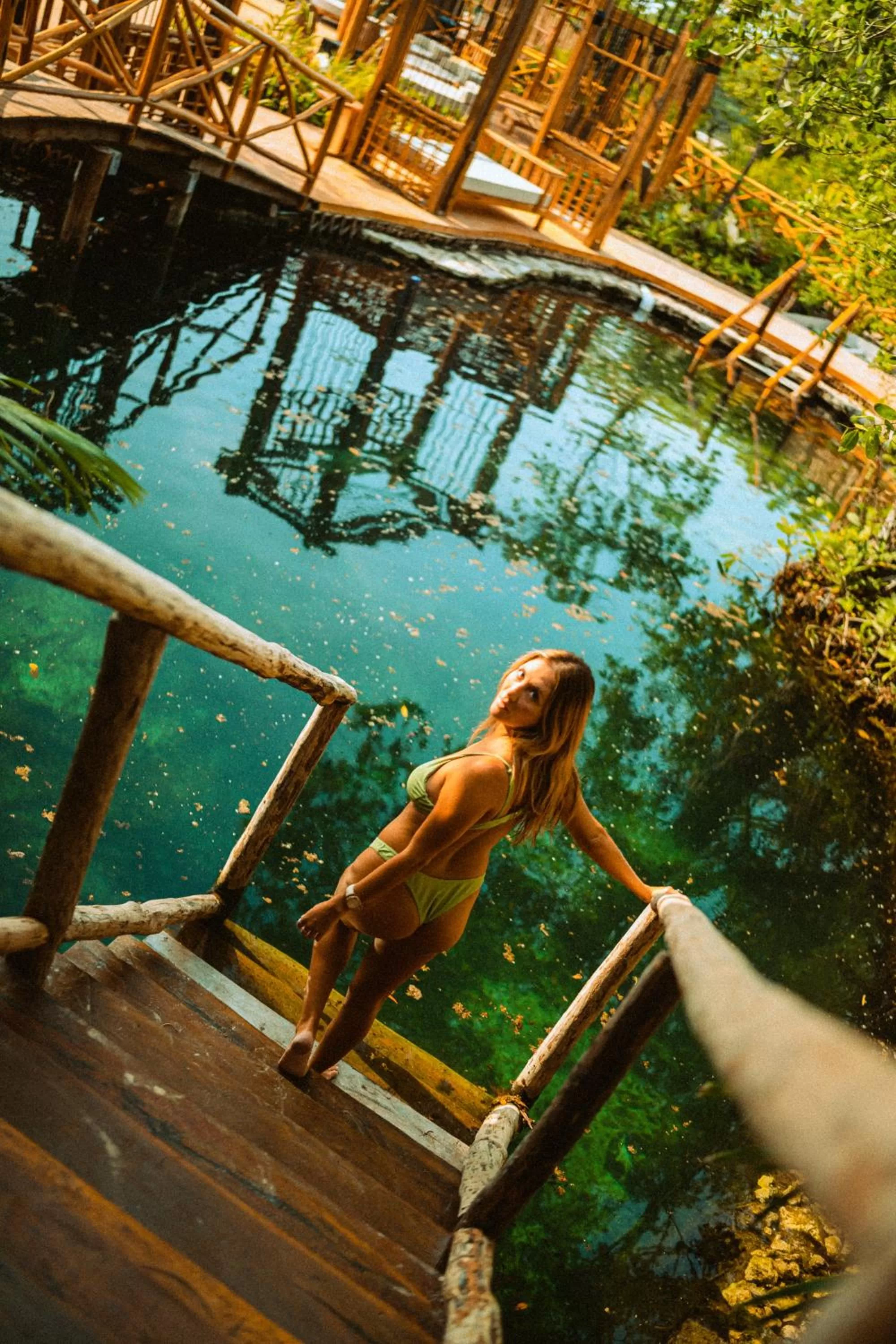 Swimming pool in Hotel Shibari - Restaurant & Cenote Club