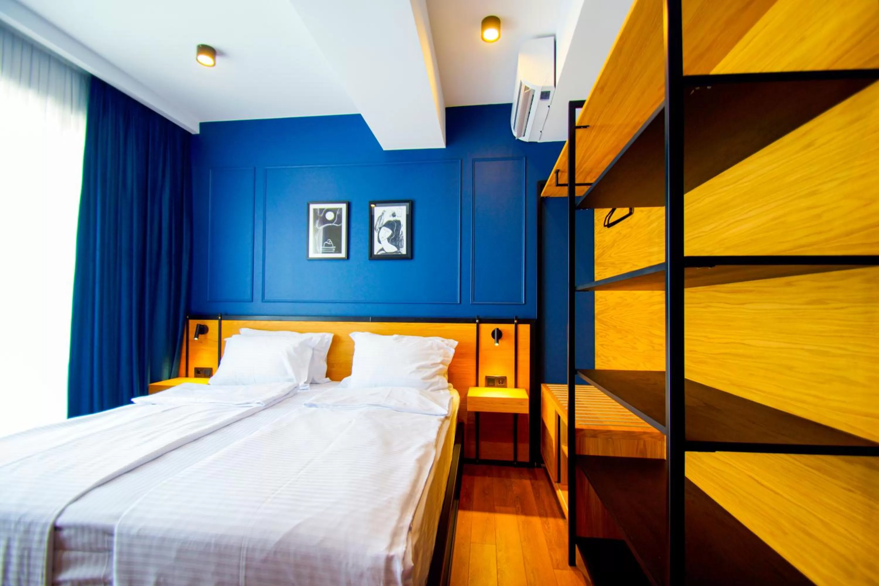 Bed in Borjomi Bridge Hotel