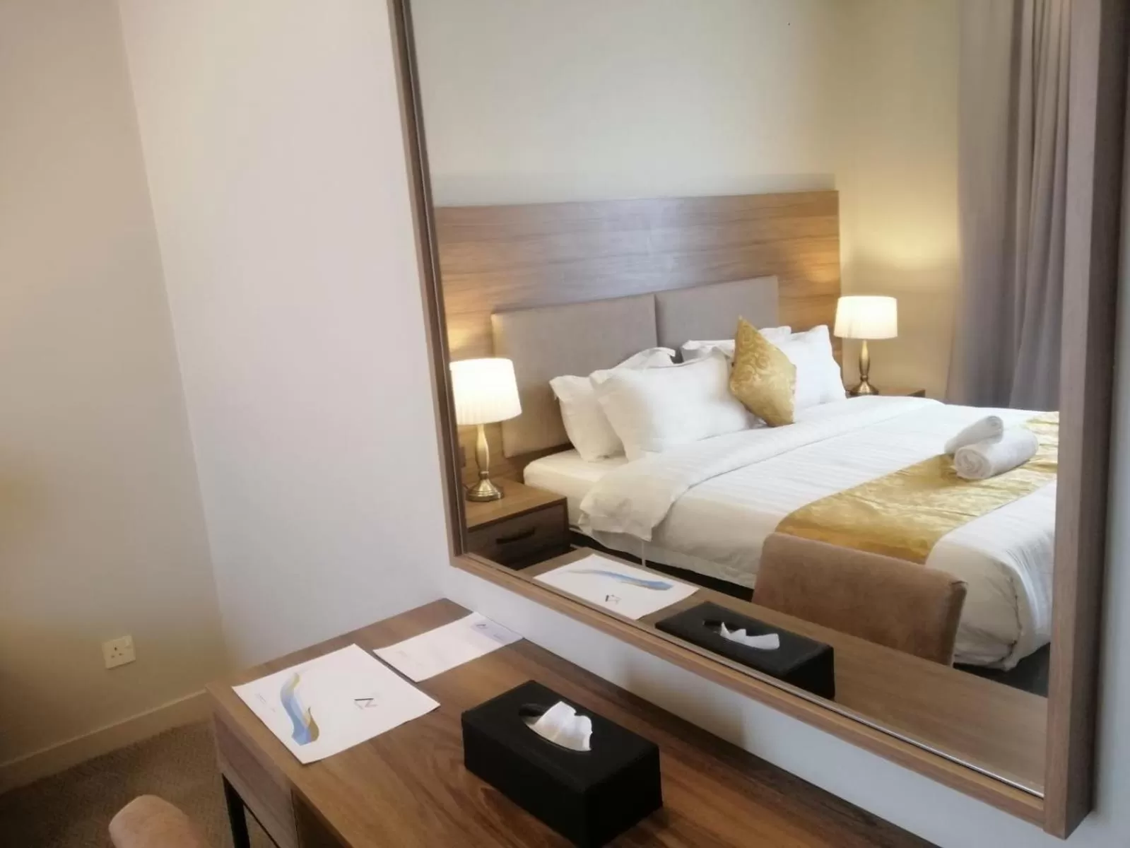 Bed in Vital House Apartments