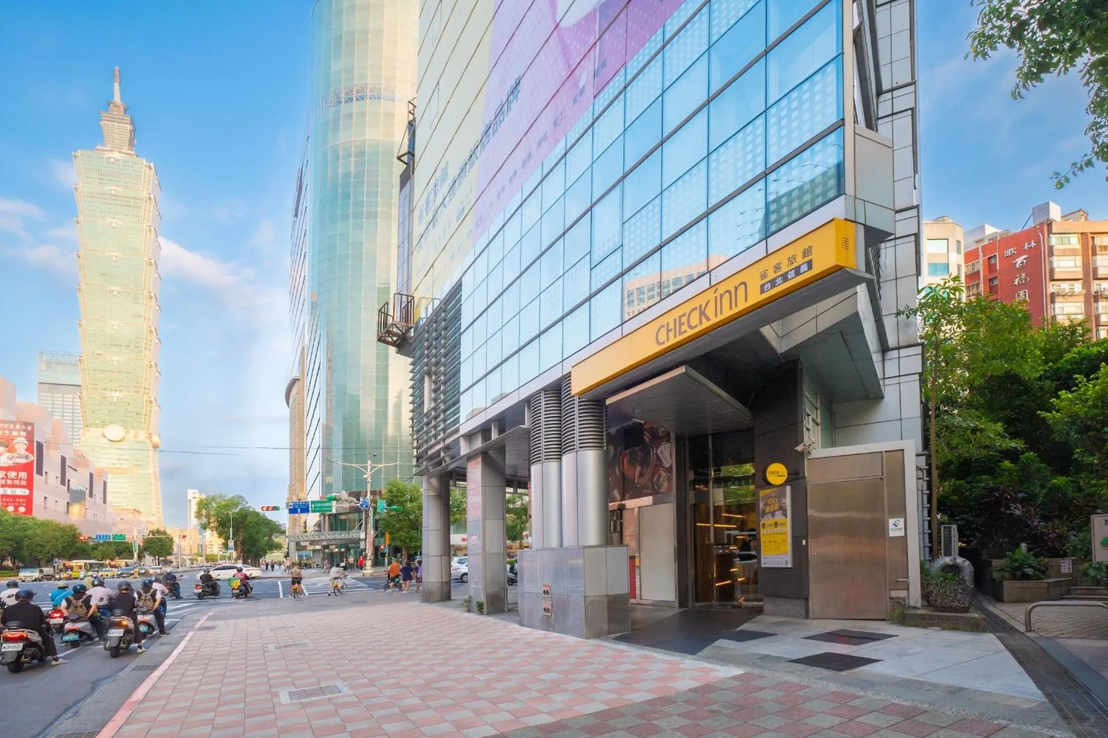 Property building in CHECK inn Taipei Xinyi