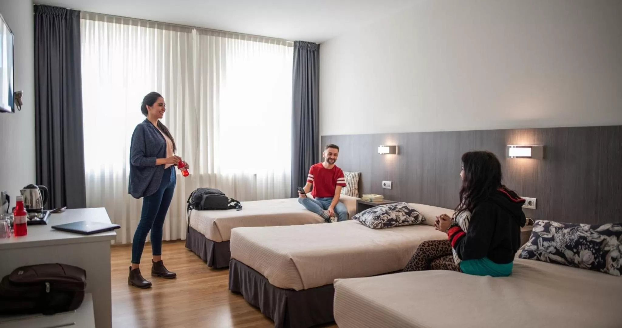 Bed in Hotel Seminario Aeropuerto Bilbao