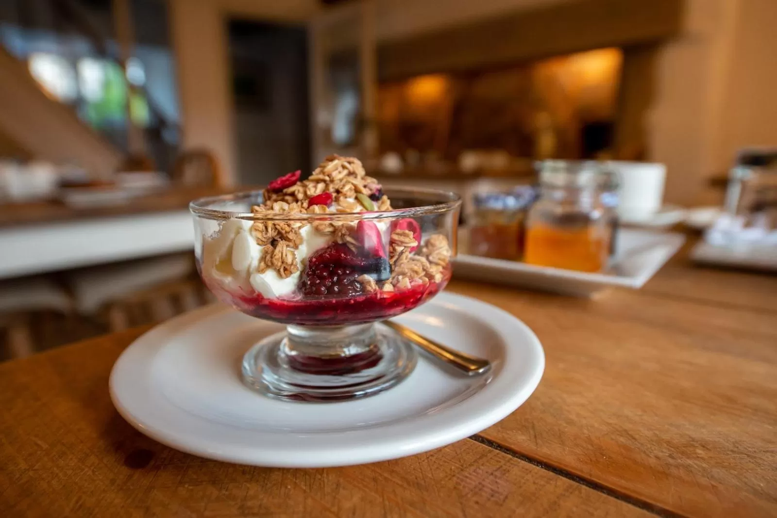 Dining area in Steps Farmhouse B&B