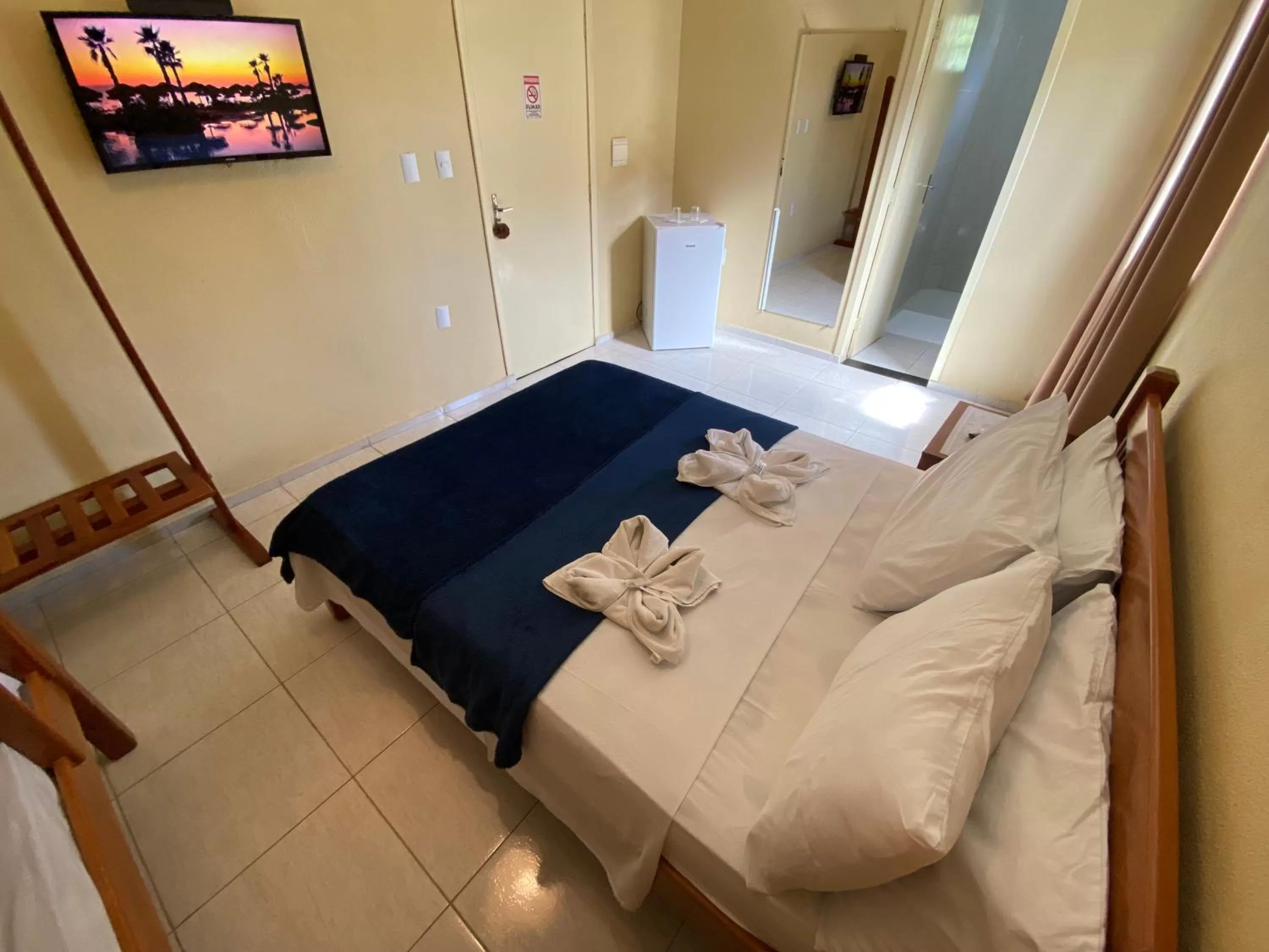 Bed in Refúgio Pousada Fortaleza