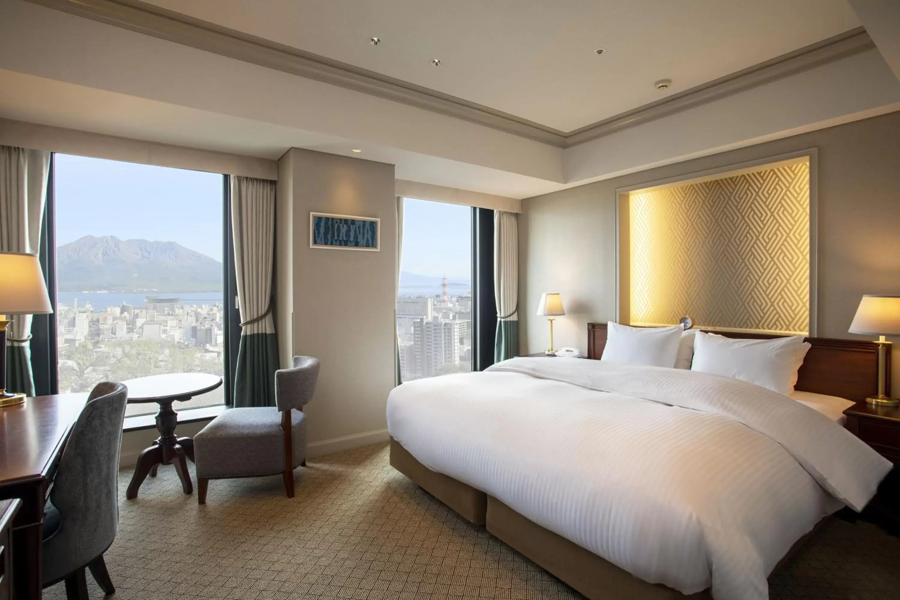 Grand Double Room with Sakurajima View - Non-Smoking in SHIROYAMA HOTEL kagoshima Grand Double Room with Sakurajima View - Non-Smoking in SHIROYAMA HOTEL kagoshima