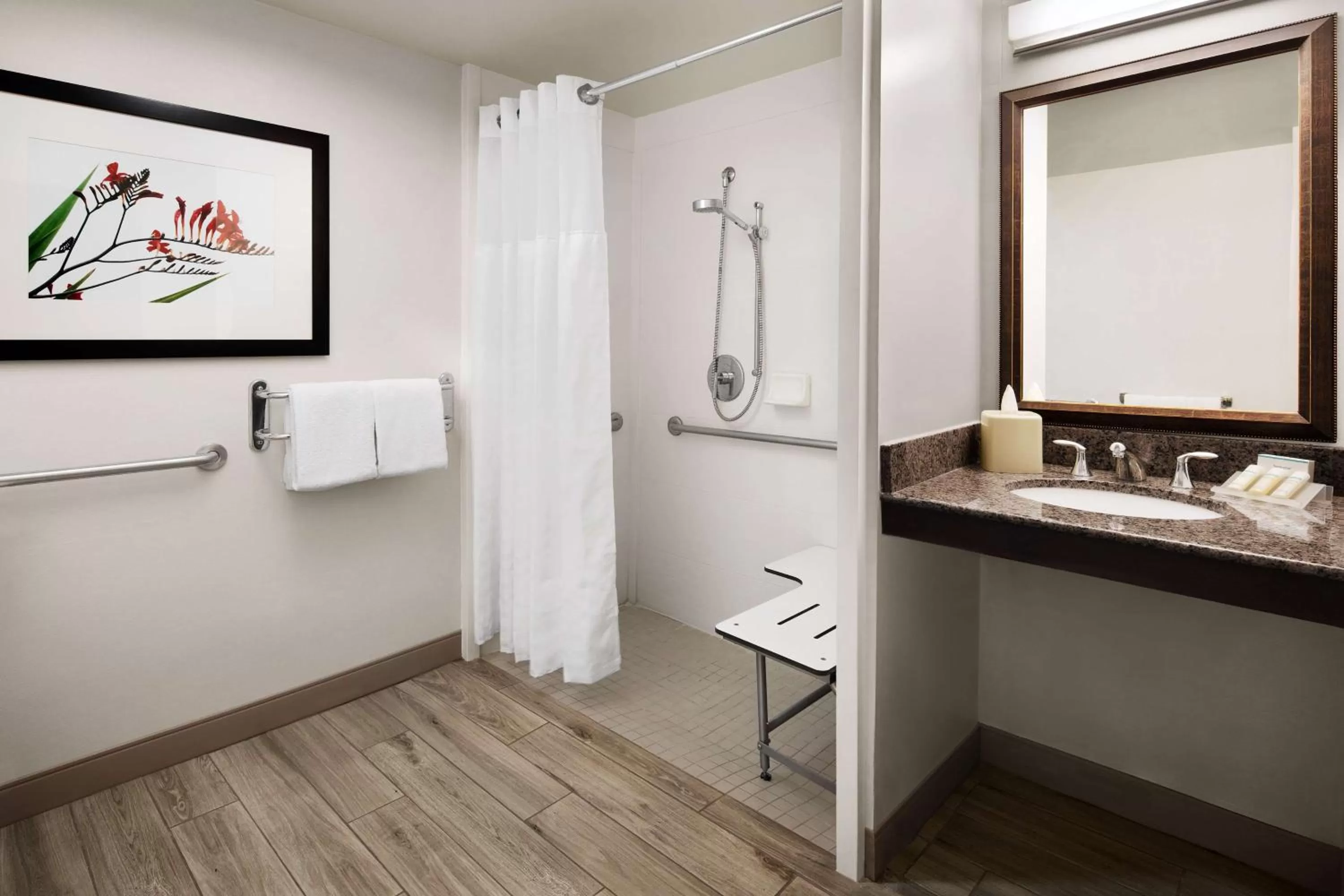 Bathroom in Hilton Garden Inn Denver South Park Meadows Area