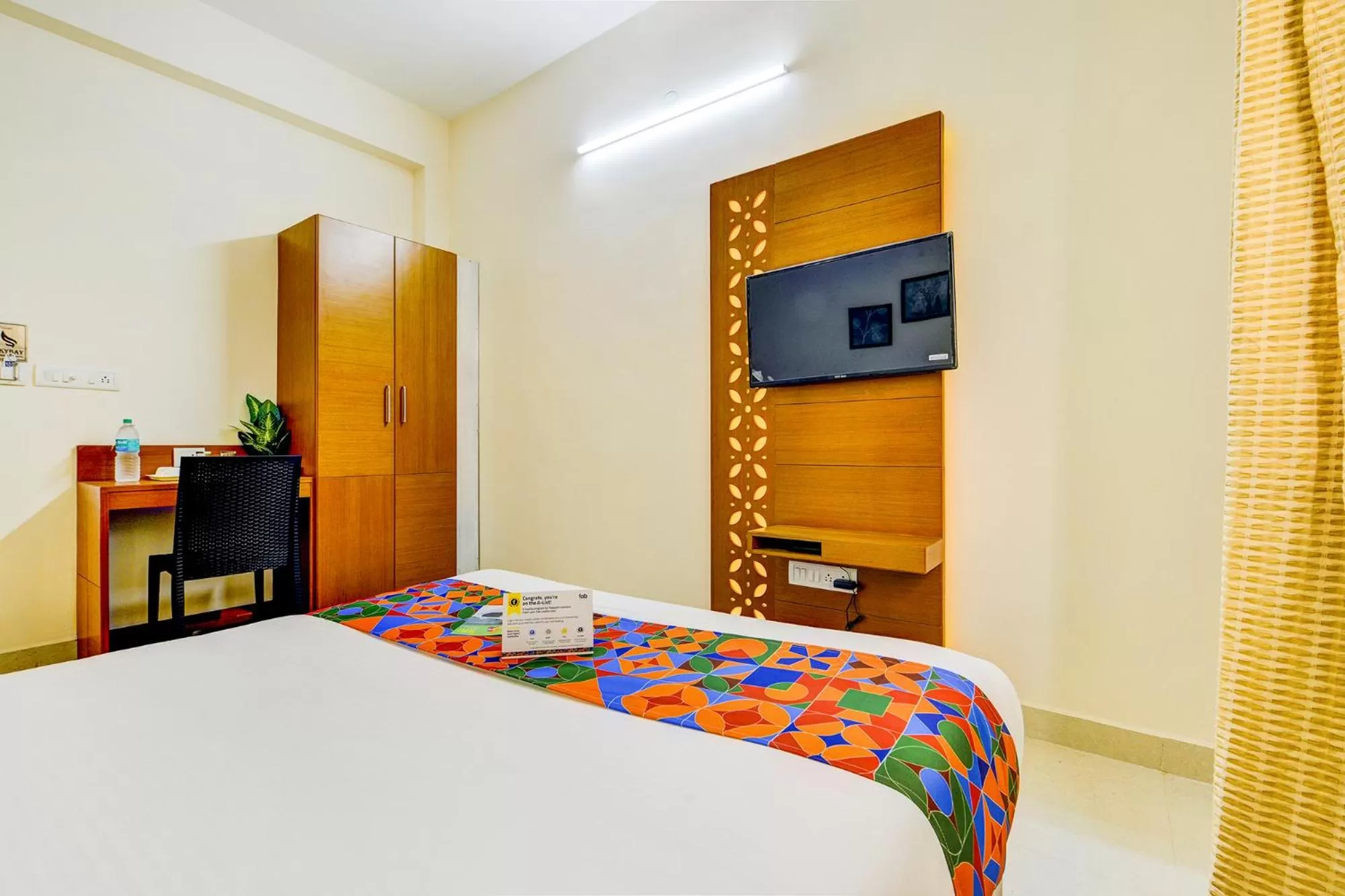 Bedroom, Bed in FabHotel Sky Bay Residency