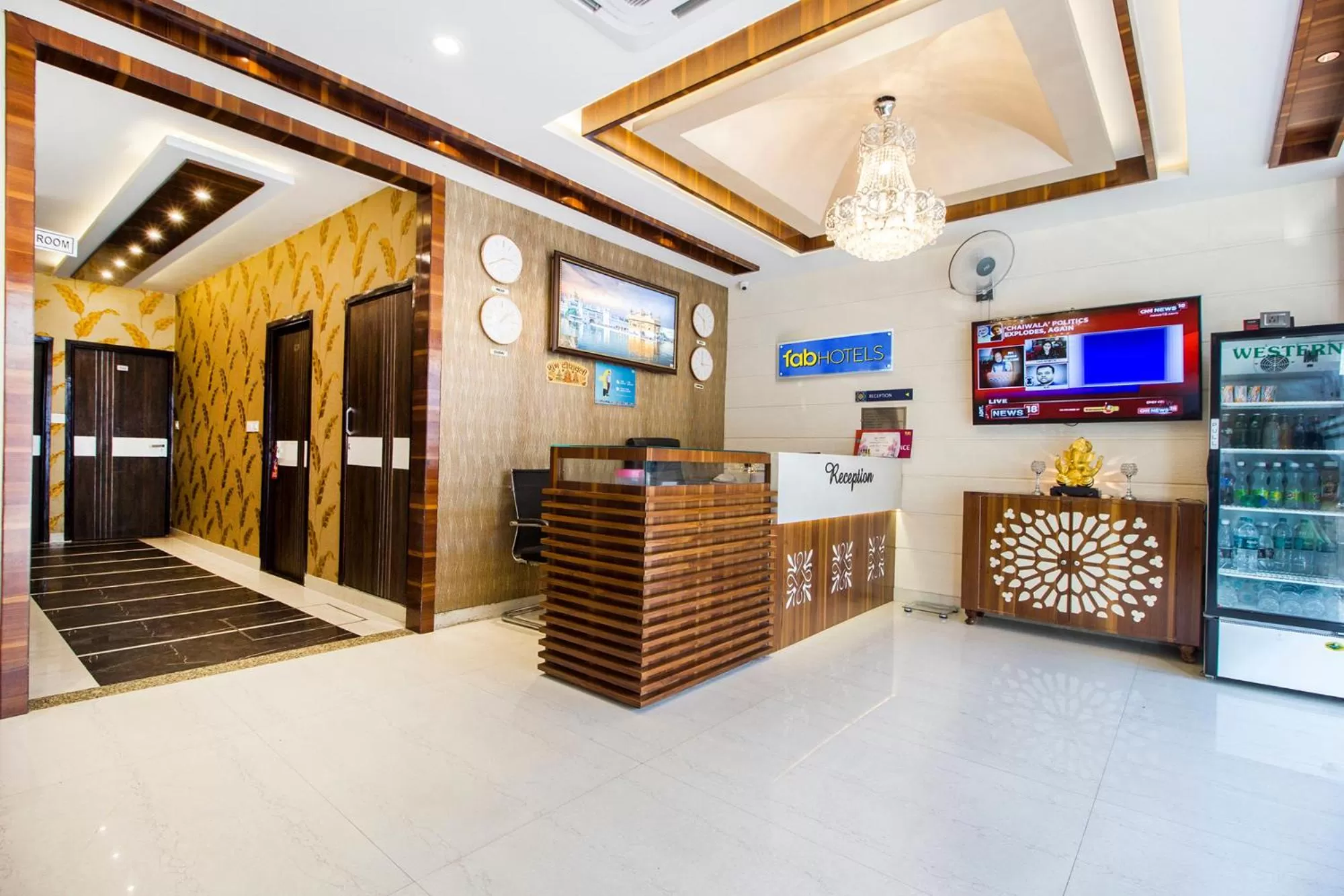 Lobby or reception, Lobby/Reception in FabHotel Royal Villa Hussainpura Chowk