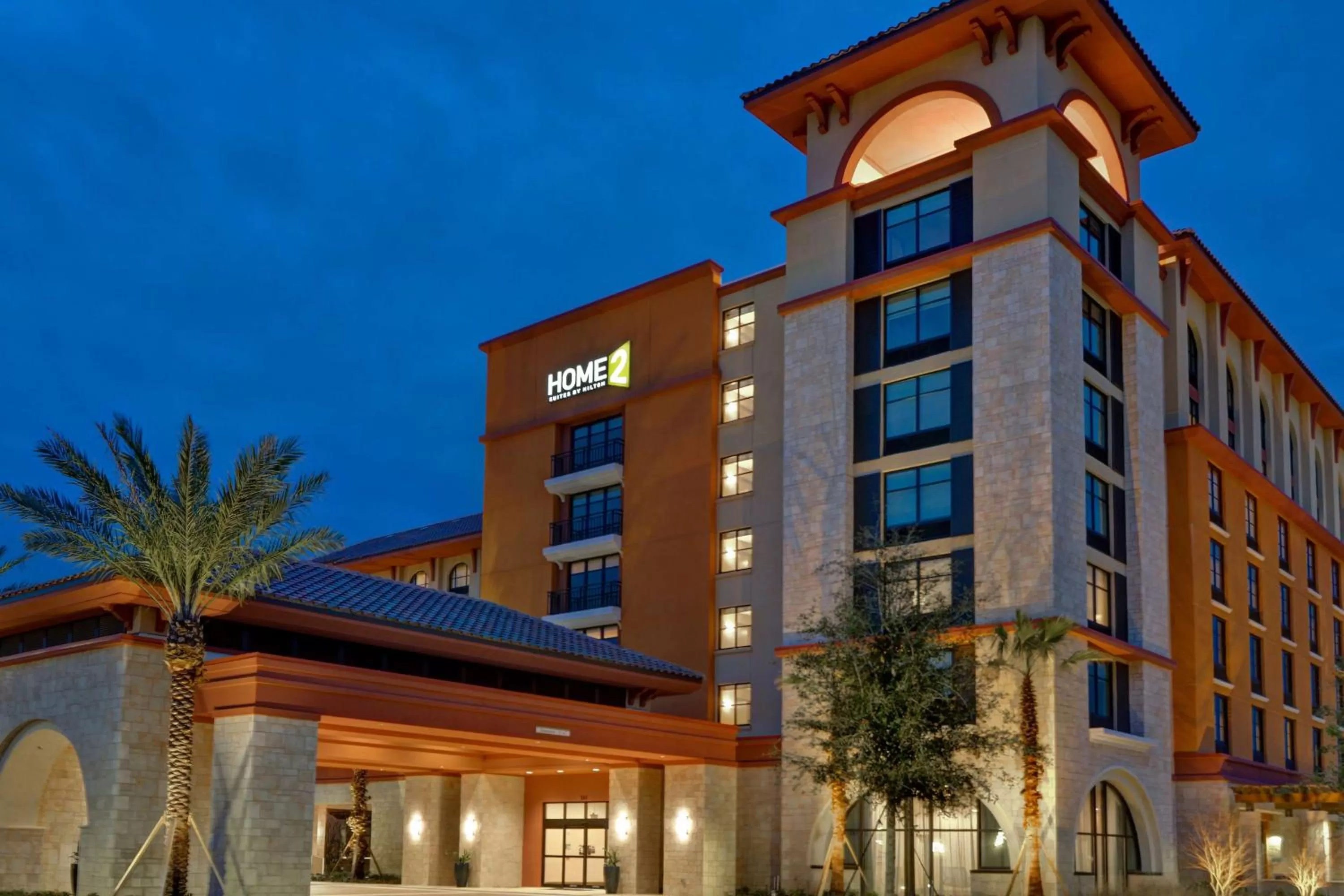 Property building in Home2 Suites By Hilton Orlando Flamingo Crossings, FL