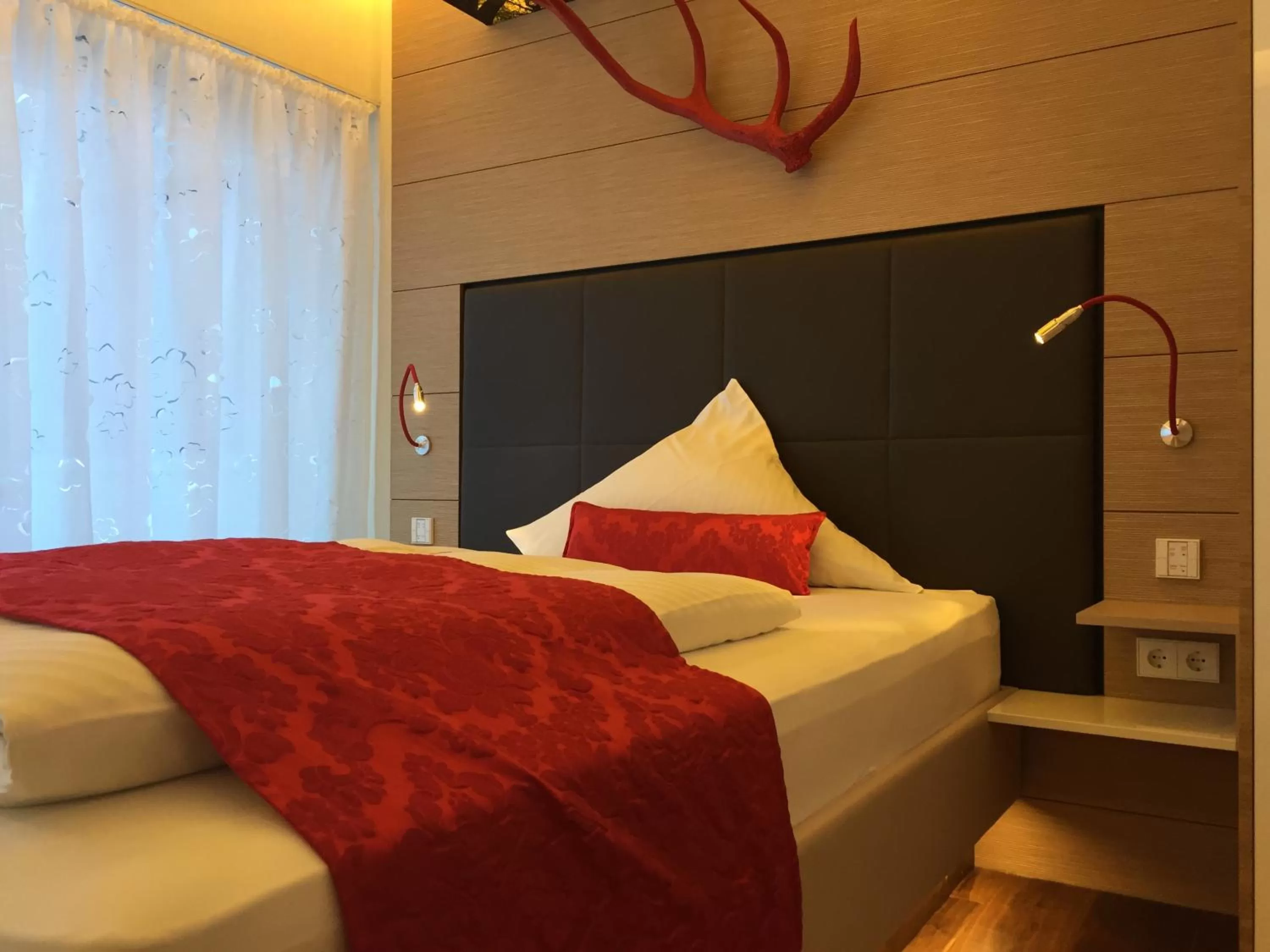 Bed in Hotel Restaurant Jaegersteig